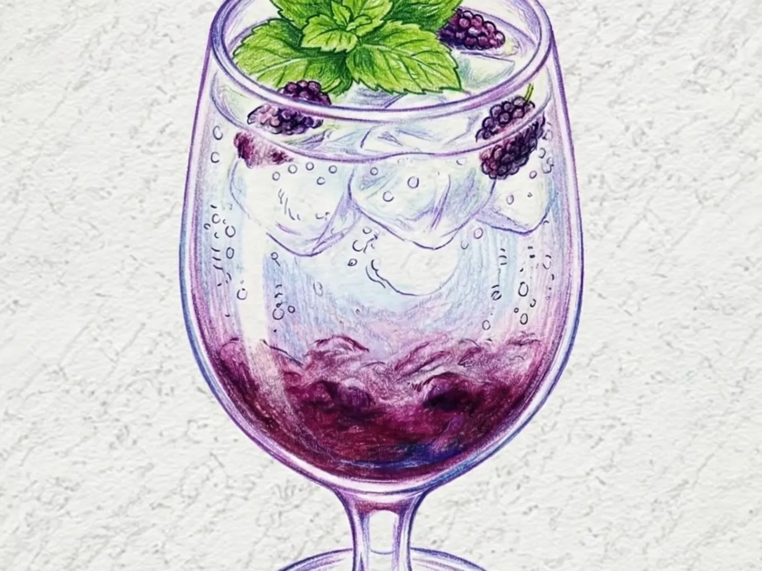 Odi Ade (limonada gaseosa de moras coreana)