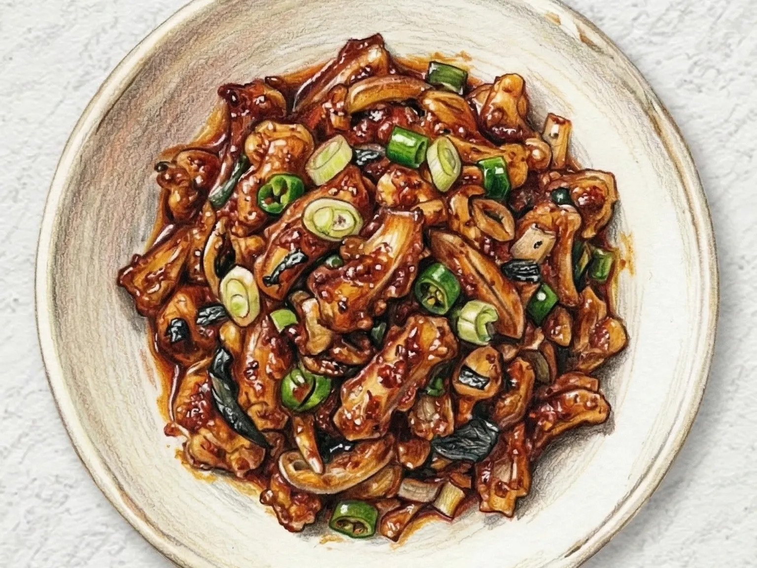 鶏軟骨のピリ辛炒め(コチュジャン強火炒めおつまみ)