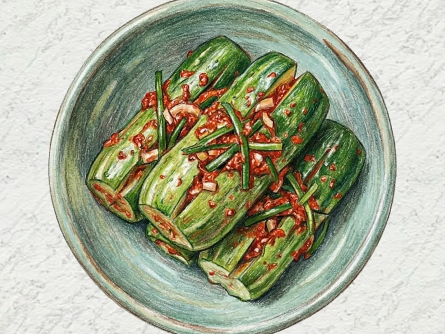 オイソバギ(きゅうりのキムチ詰め)