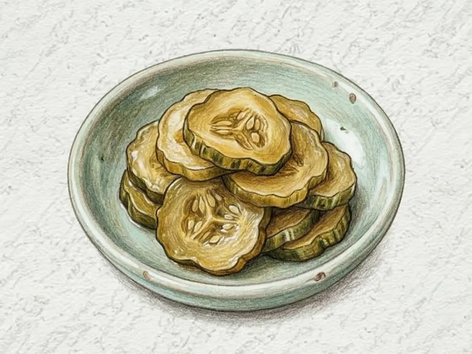 オイジ(きゅうりの長期塩水漬け 韓国伝統ピクルス)