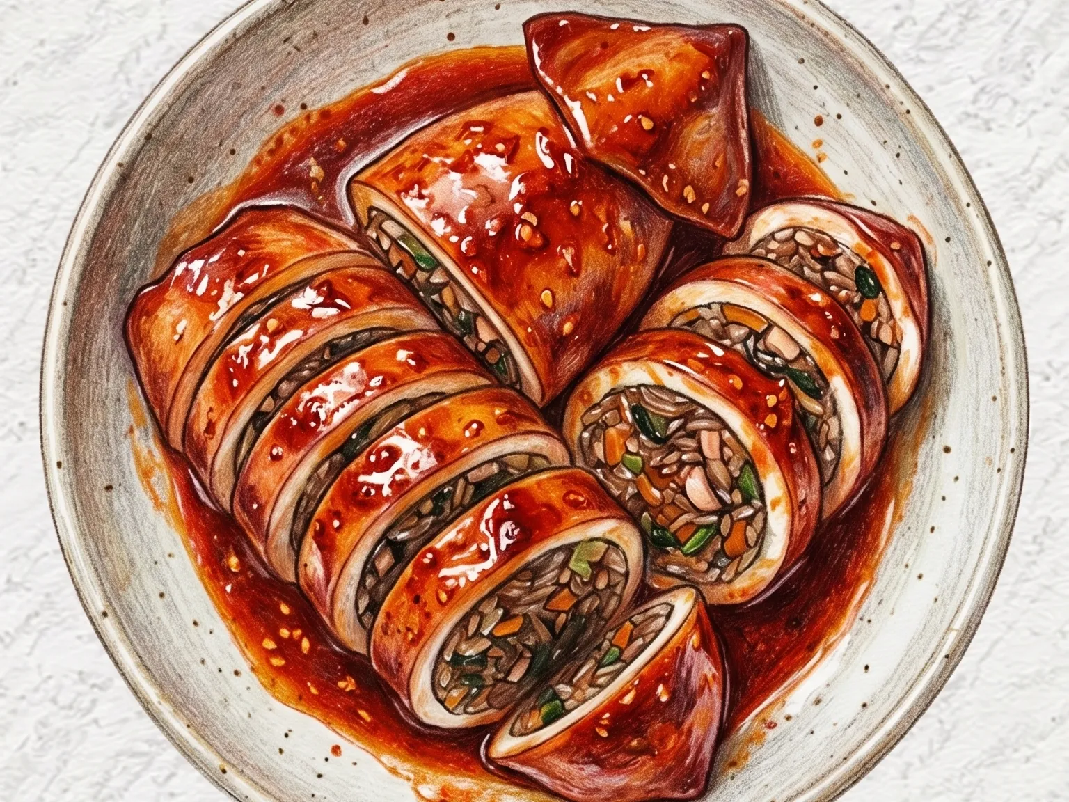 오징어순대 양념 조림
