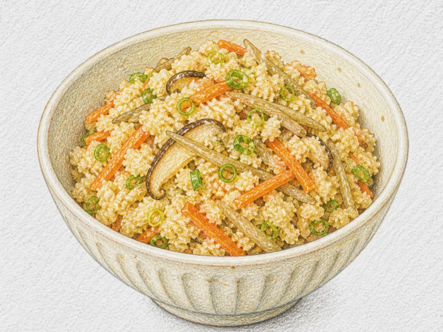 Kishazu-iri (Okara and Vegetable Stir-Fry)