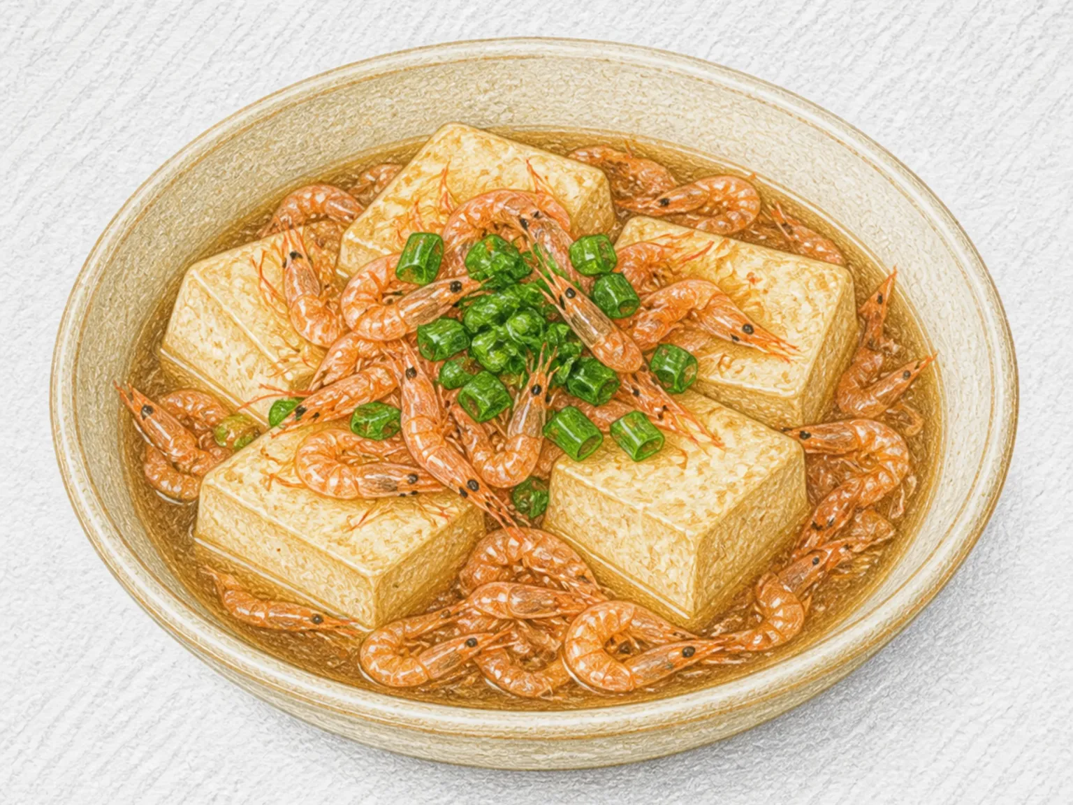 Okiagari (Sakura Shrimp and Tofu Hot Pot)