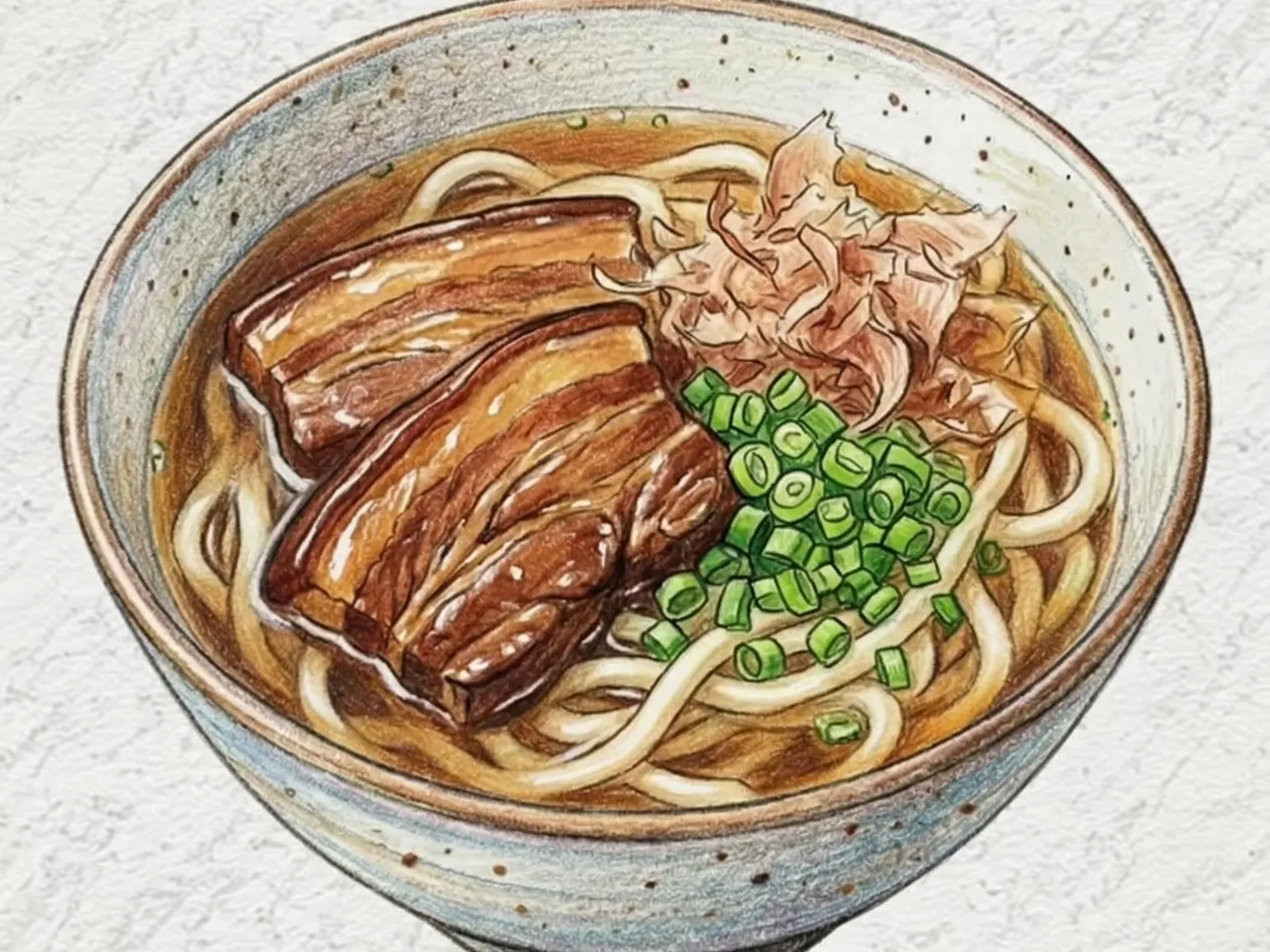 沖縄そば(豚バラの煮込みそば)