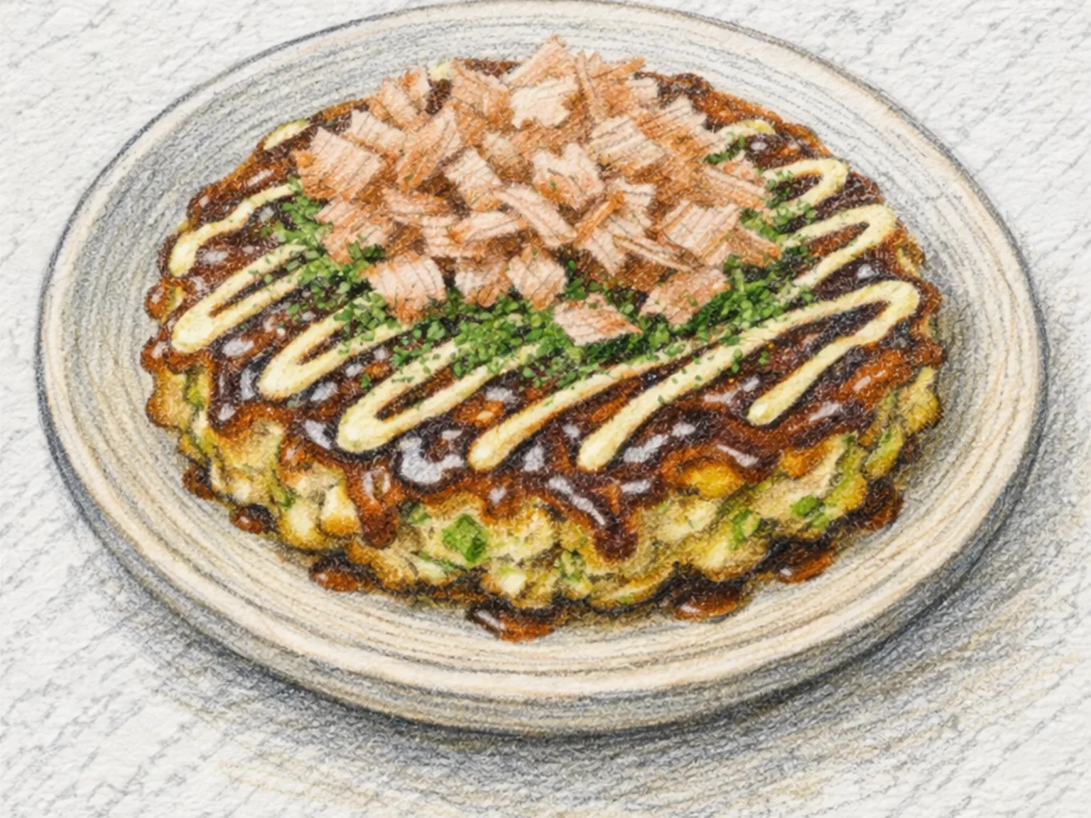 大阪風お好み焼き