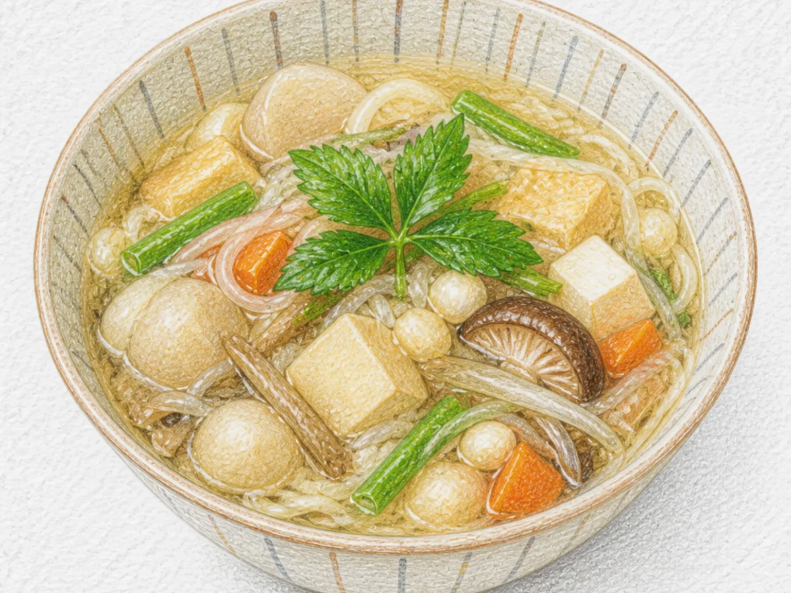 오쿠즈카케 (우멘 채소 전분국)