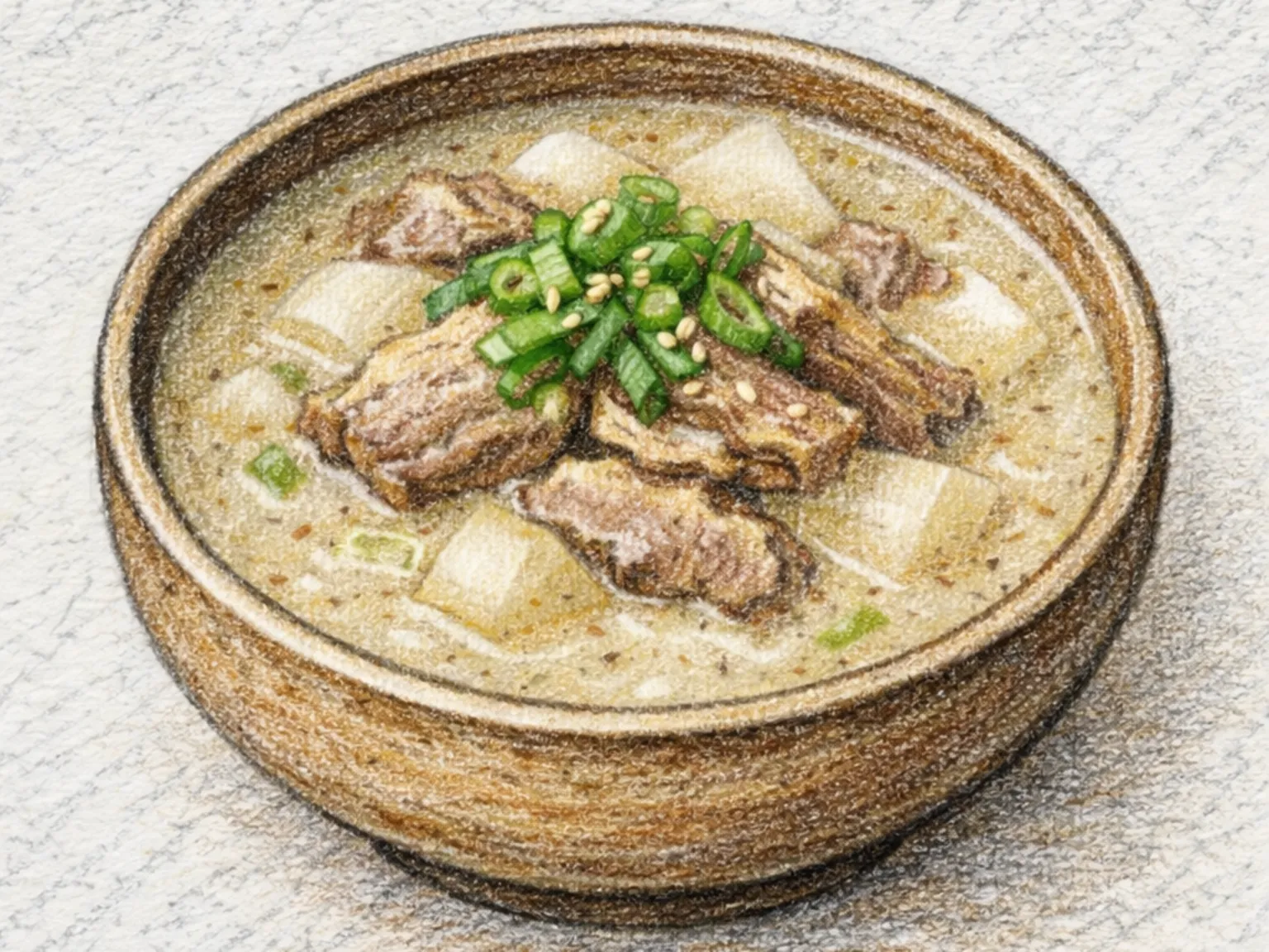 オリ・ドゥルケタン（鴨肉のえごまスープ）