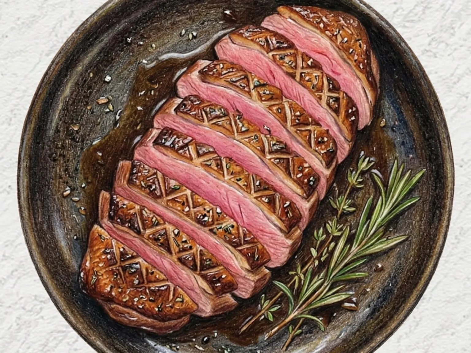 오리가슴살 허브구이