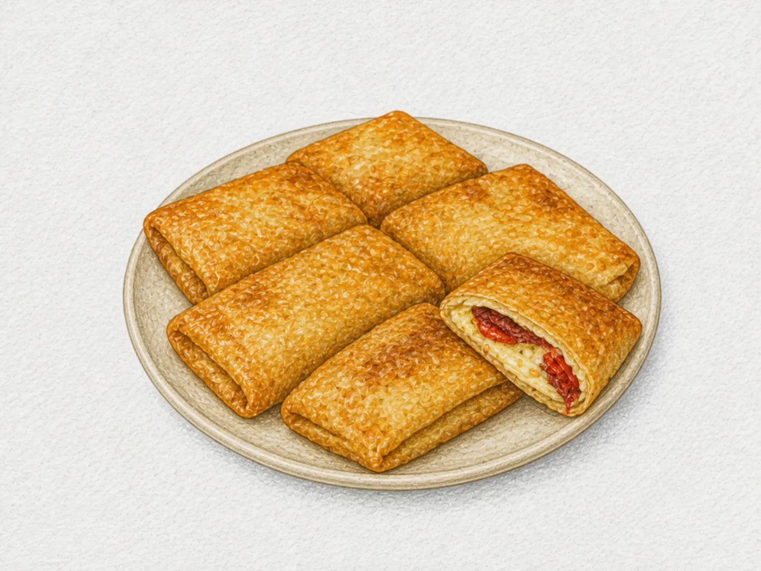 Paçanga Böreği (Cheese and Pastırma Pastries)