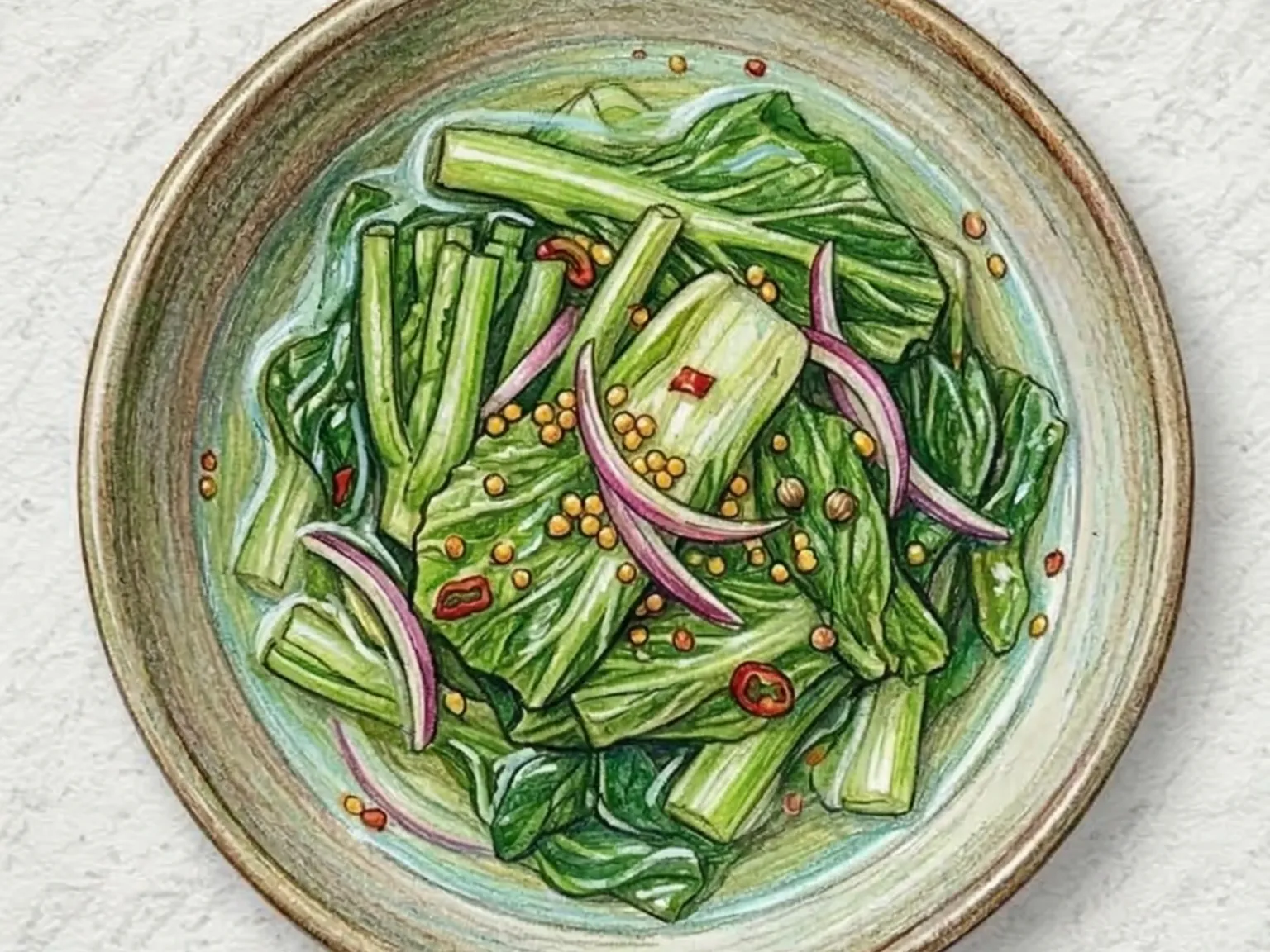 Paeju (encurtido de hojas de mostaza coreano)