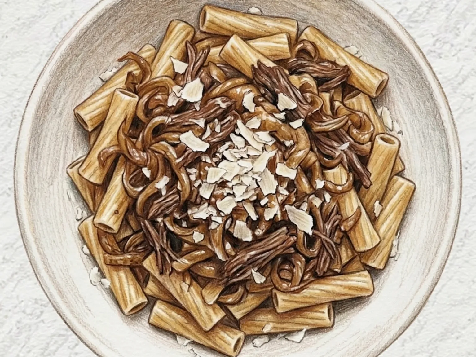 파스타 알라 제노베제 (나폴리 양파 소고기 라구 파스타)