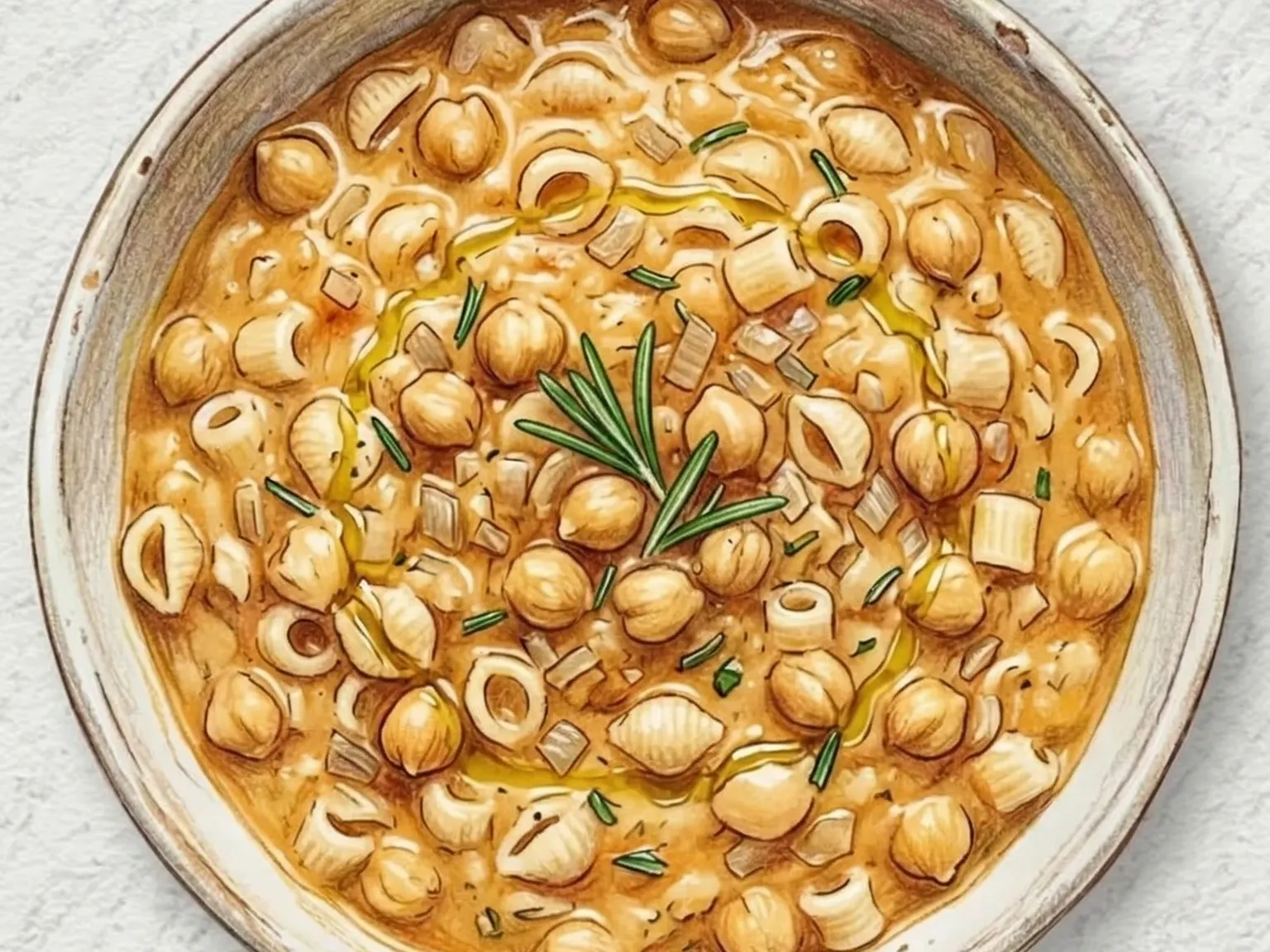 파스타 에 체치 (병아리콩 걸쭉한 이탈리아 스튜 파스타)