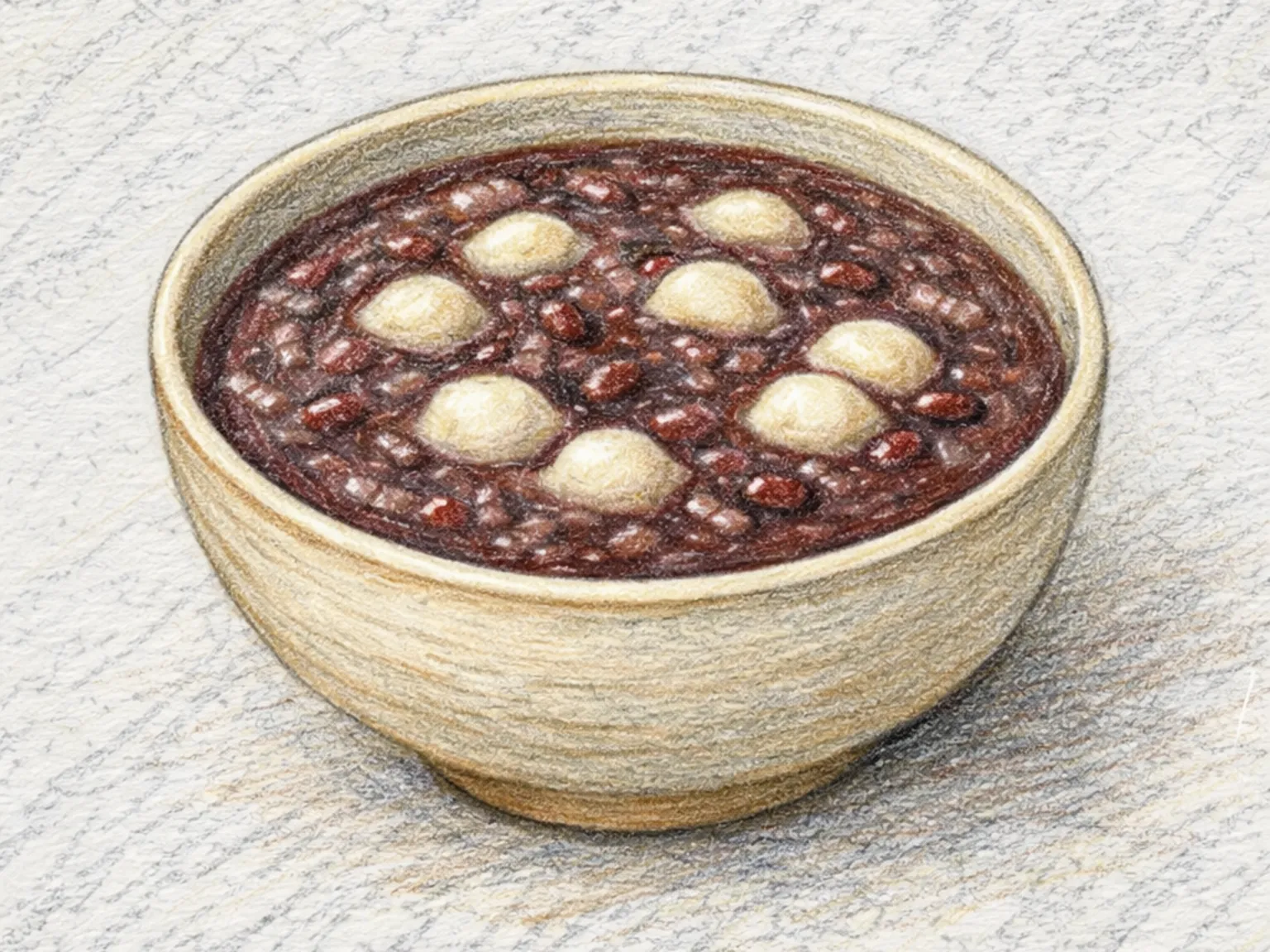 Pat-juk (gachas de frijoles rojos coreanas)