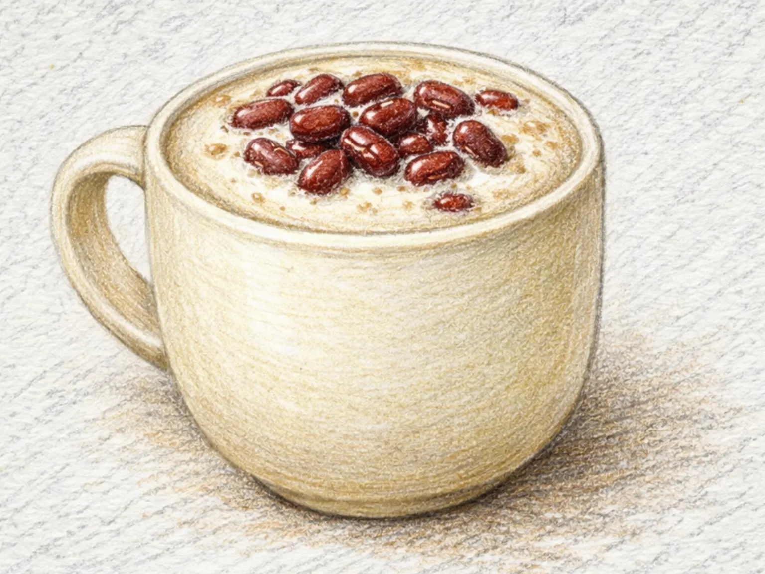 小豆ラテ(小豆ピューレ練乳ミルクドリンク)