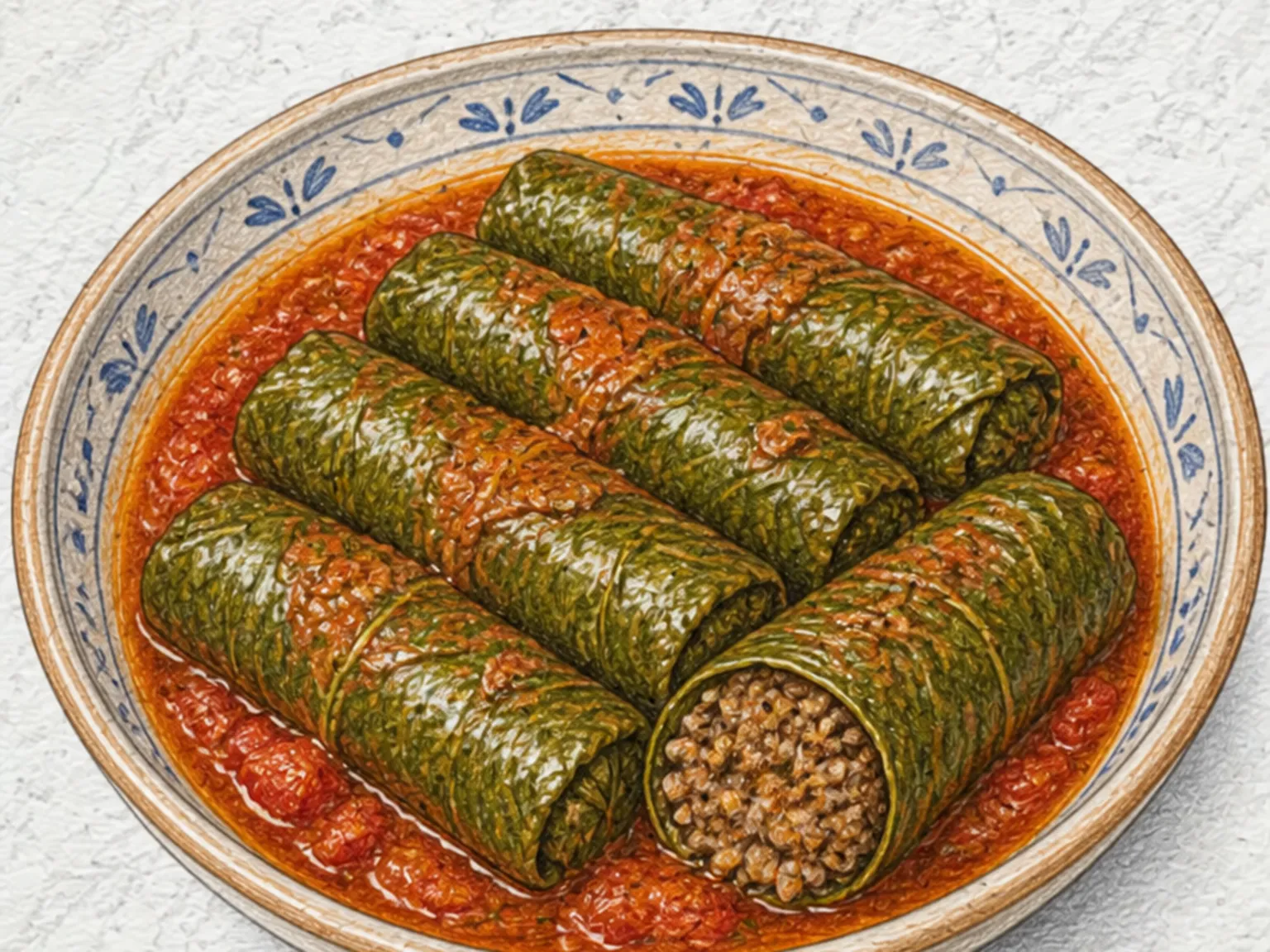 파즈 사르마시 (터키식 근대 잎 말이)
