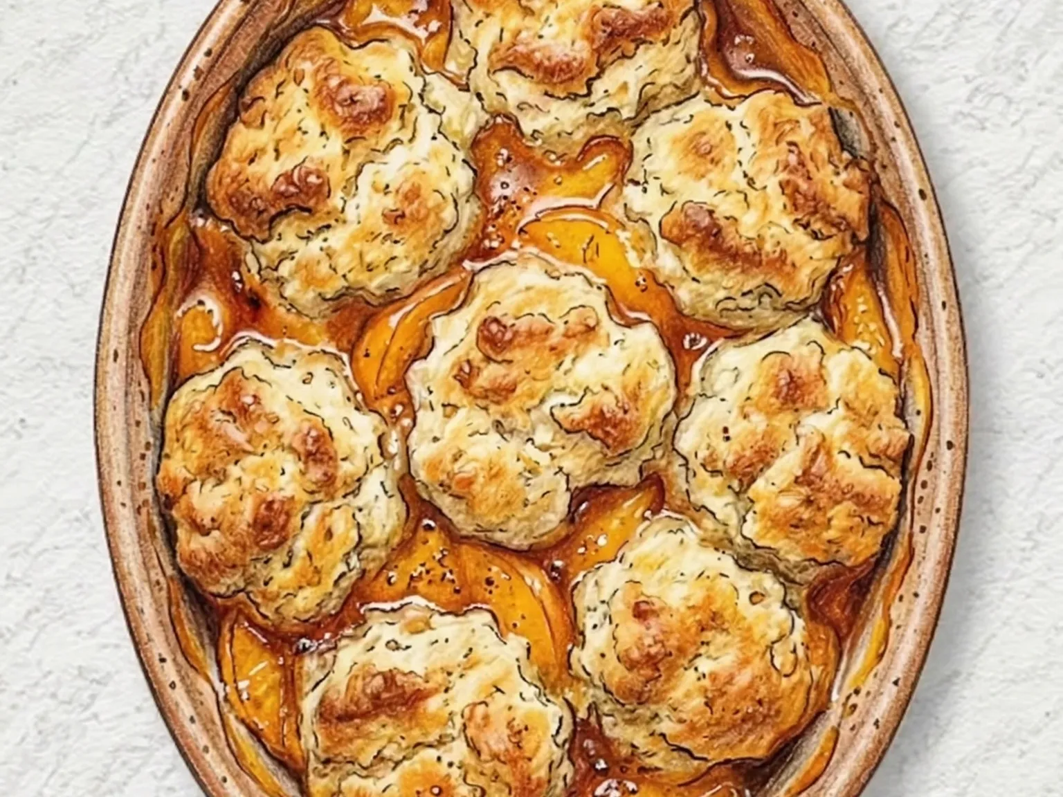 Cobbler de melocotón