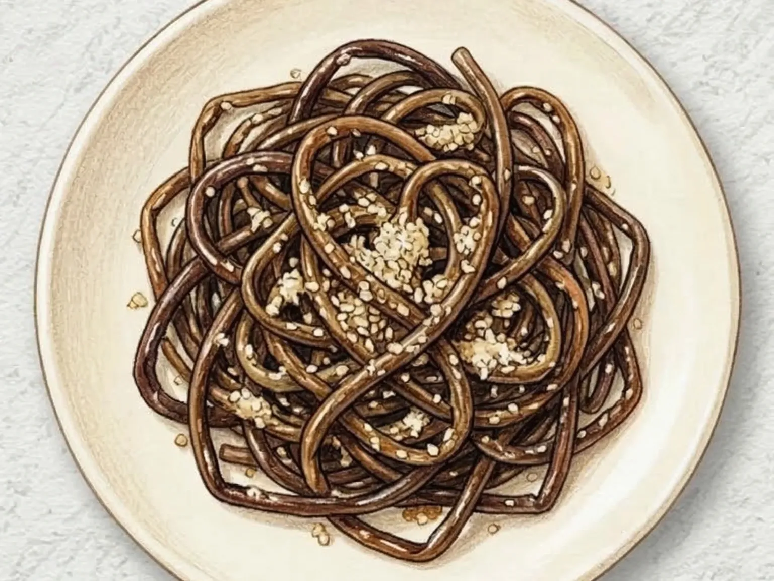 Perilla Gosari Namul (helecho bracken con perilla coreano)