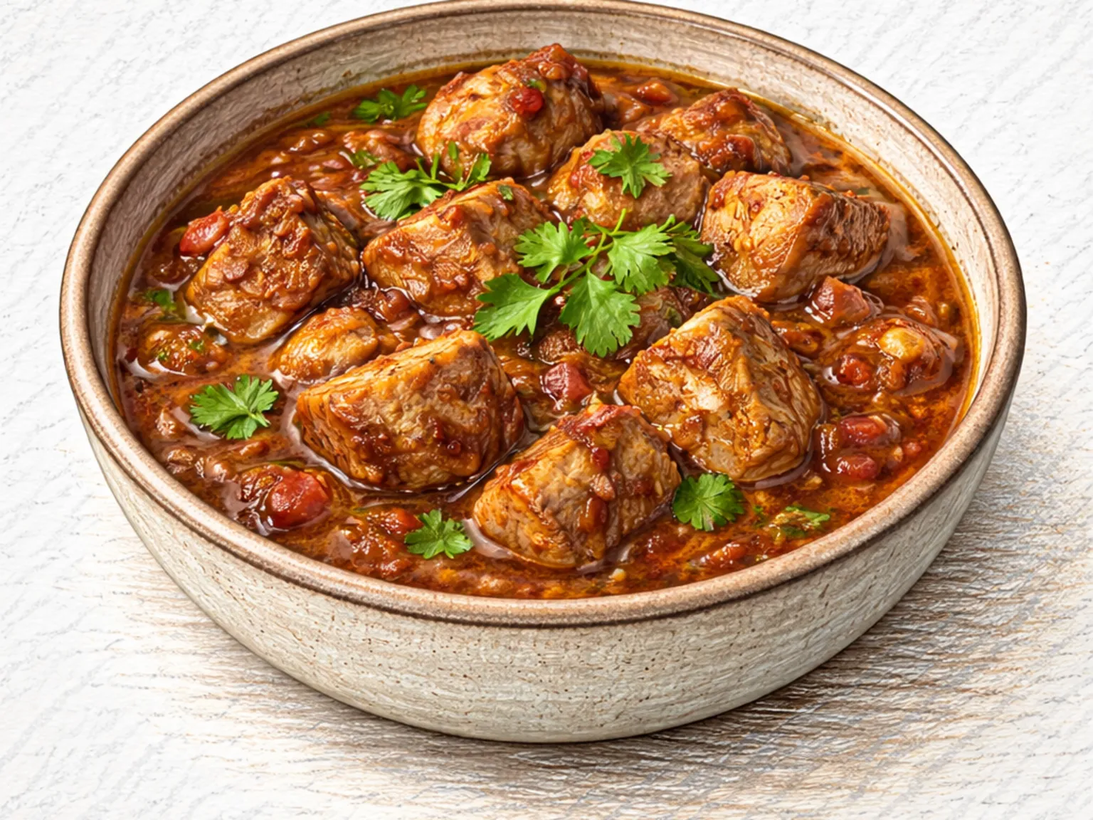 ポークビンダルー(ゴア式酢漬け激辛ポークカレー)