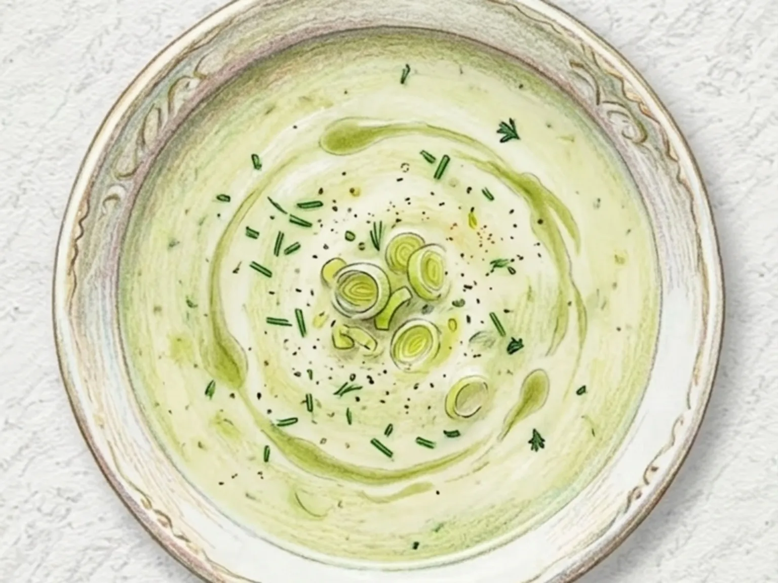 ポテトリークスープ(じゃがいもとねぎのクリームスープ)