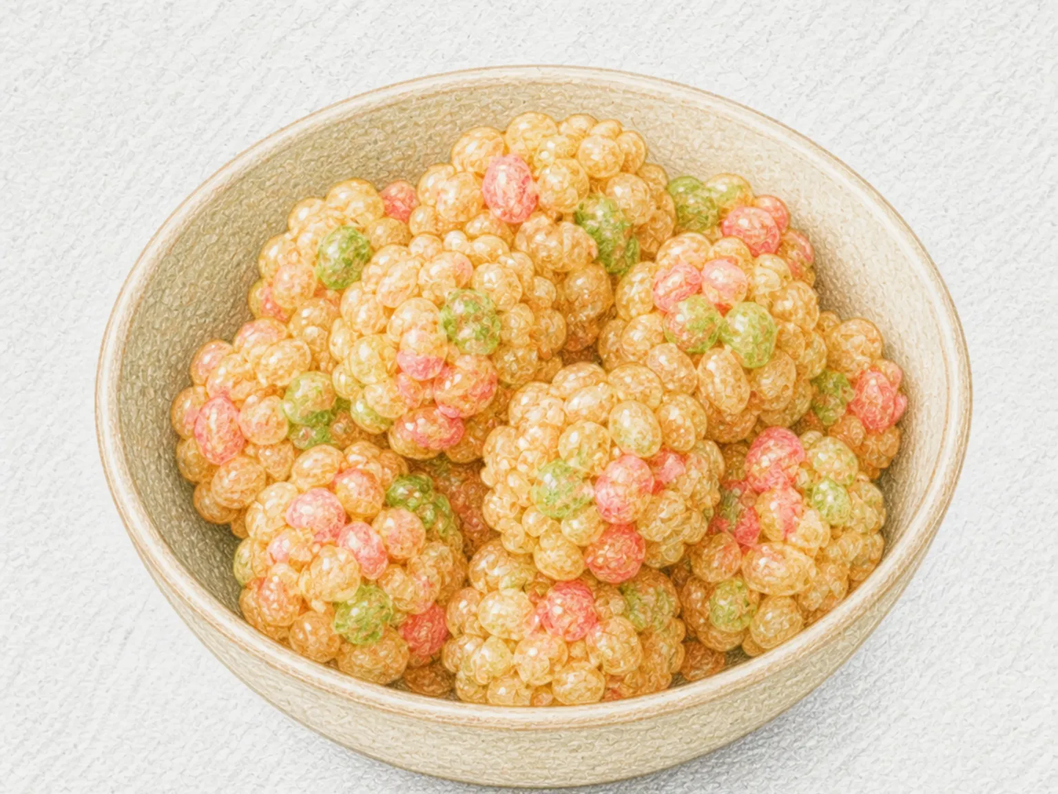 Tottori Oiri (Toasted Rice Clusters)