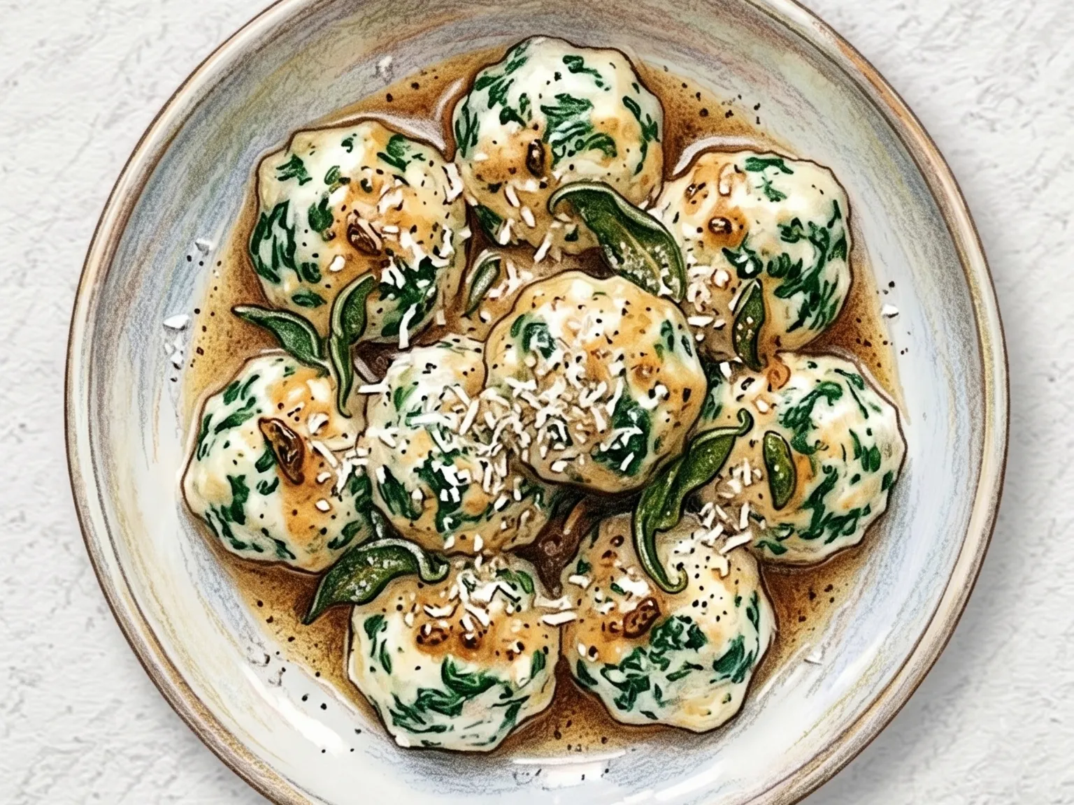 리코타 시금치 그누디 (이탈리아식 치즈 덤플링)