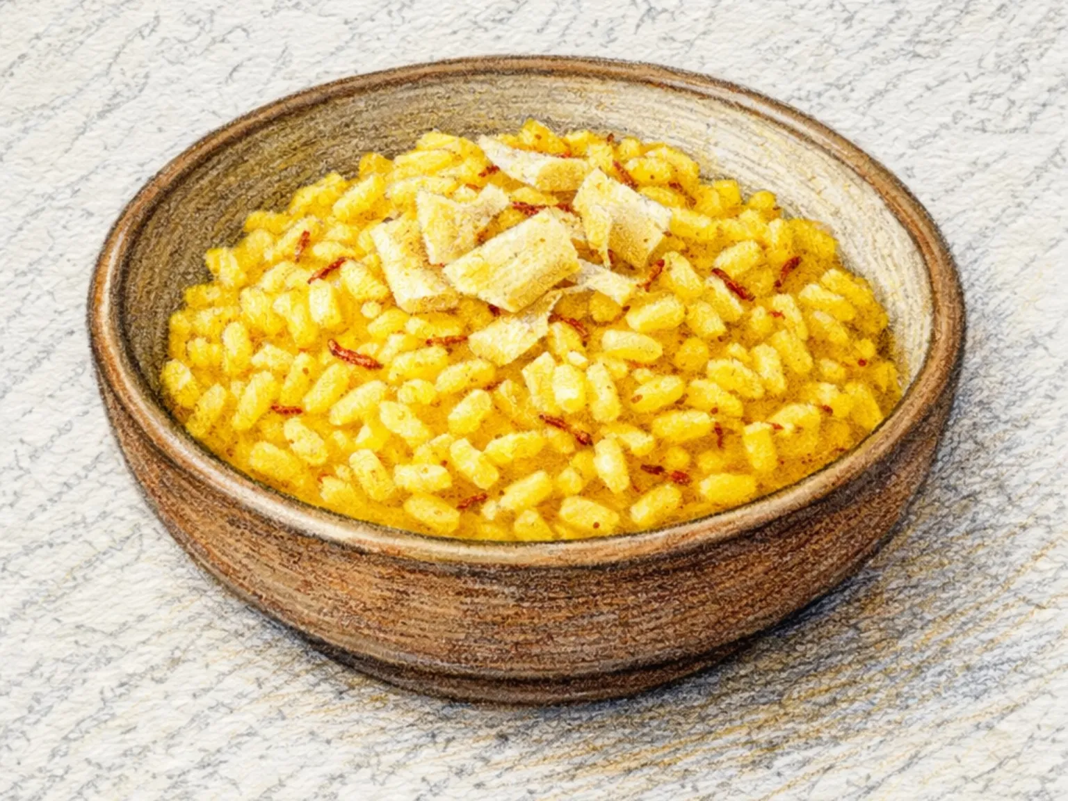 Risotto alla Milanese (Risoto à Milanesa)