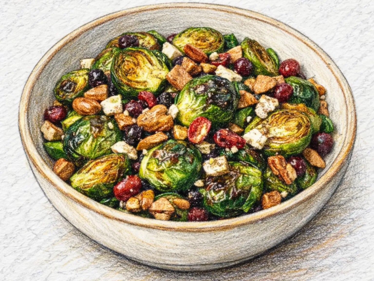 Salada de Couve de Bruxelas Assada