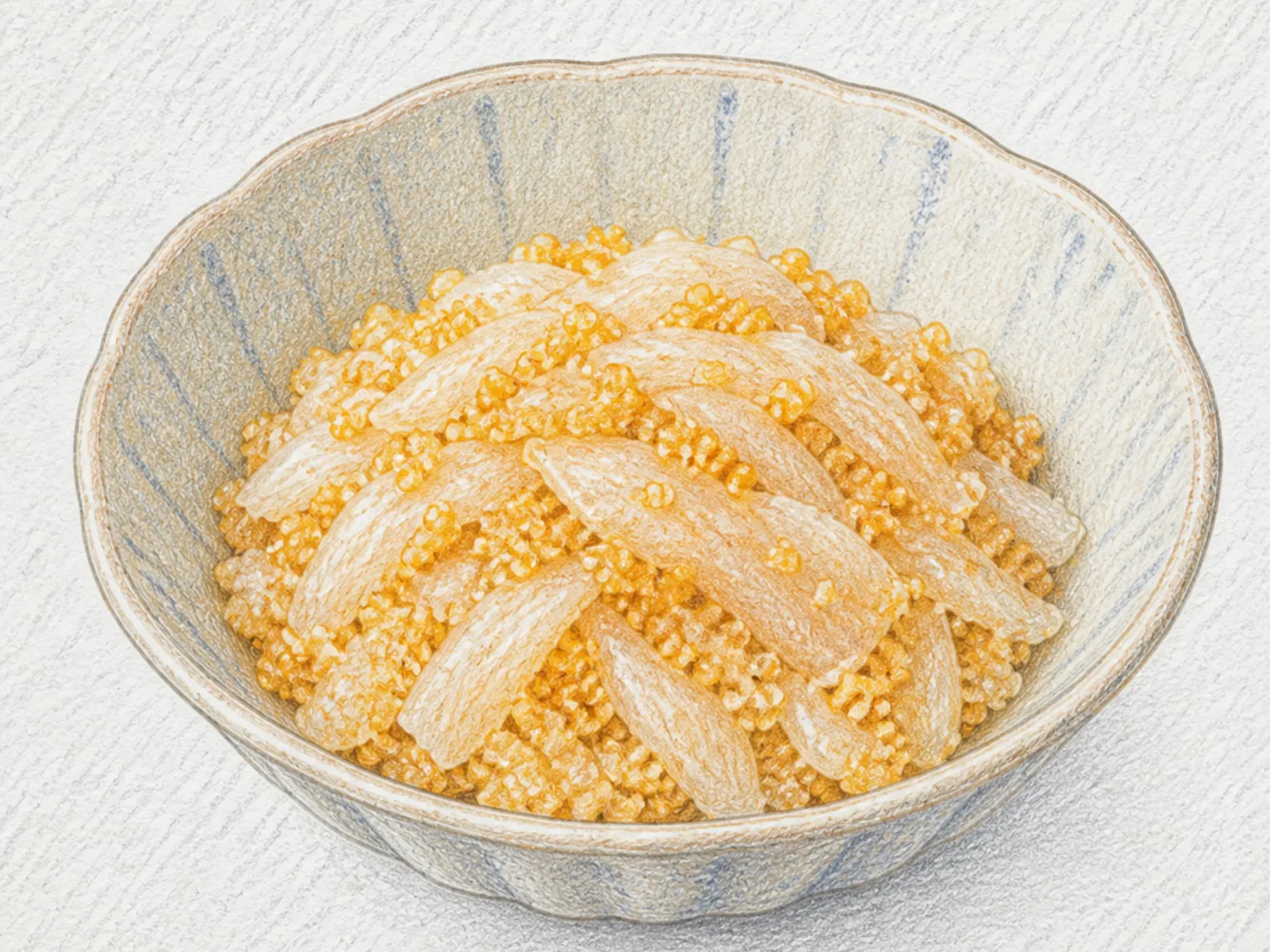 Akagarei no Komaburi (Flounder Sashimi Coated with Roe)