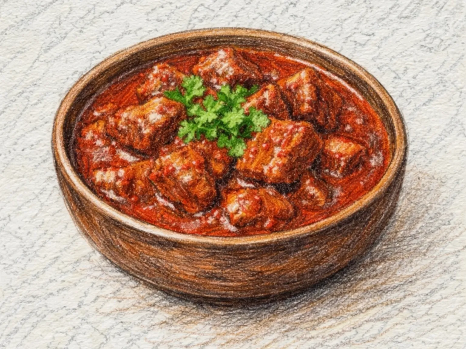 ローガンジョシュ（カシミール式羊肉のヨーグルト煮込みカレー）