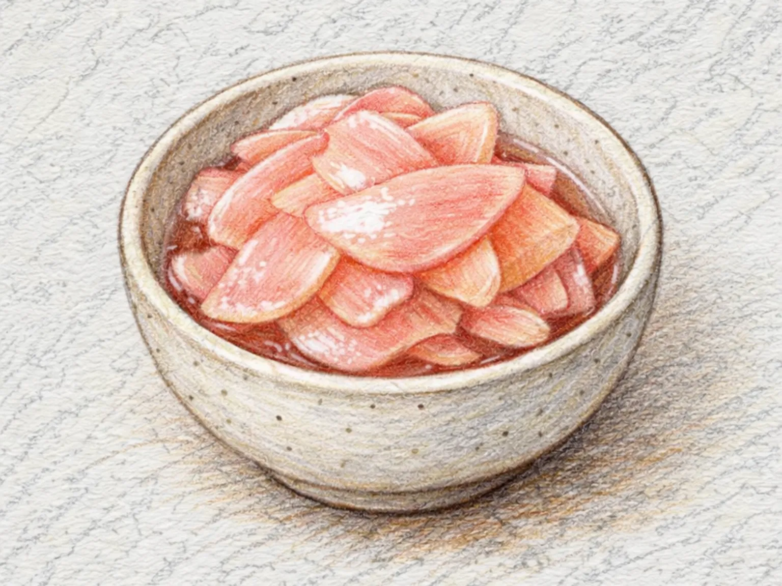 Saenggang Jangajji (jengibre encurtido coreano en salmuera de soja y vinagre)