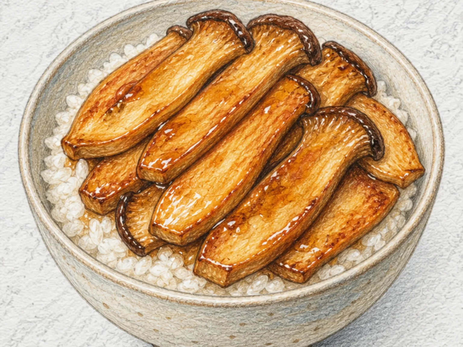 King Oyster Mushroom Rice Bowl