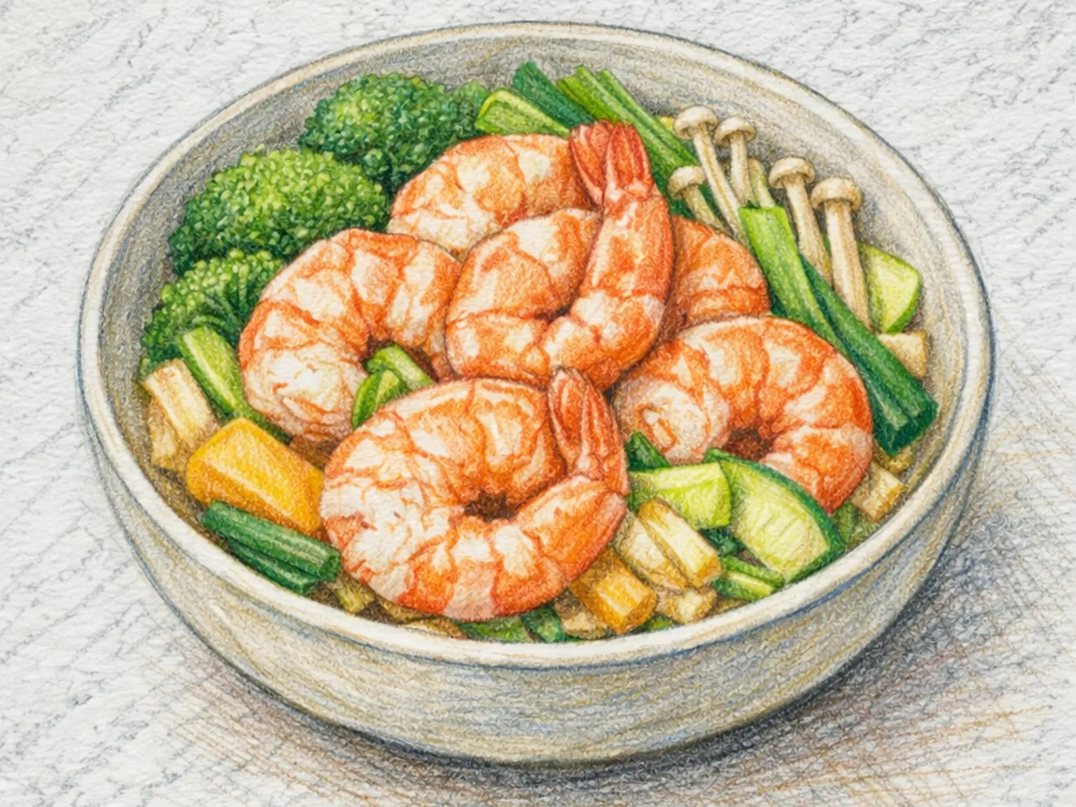 Saeu Jjim (camarones al vapor coreanos)