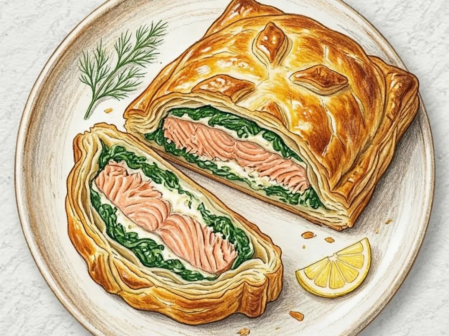 Salmão em Crosta (Salmon en Croute)