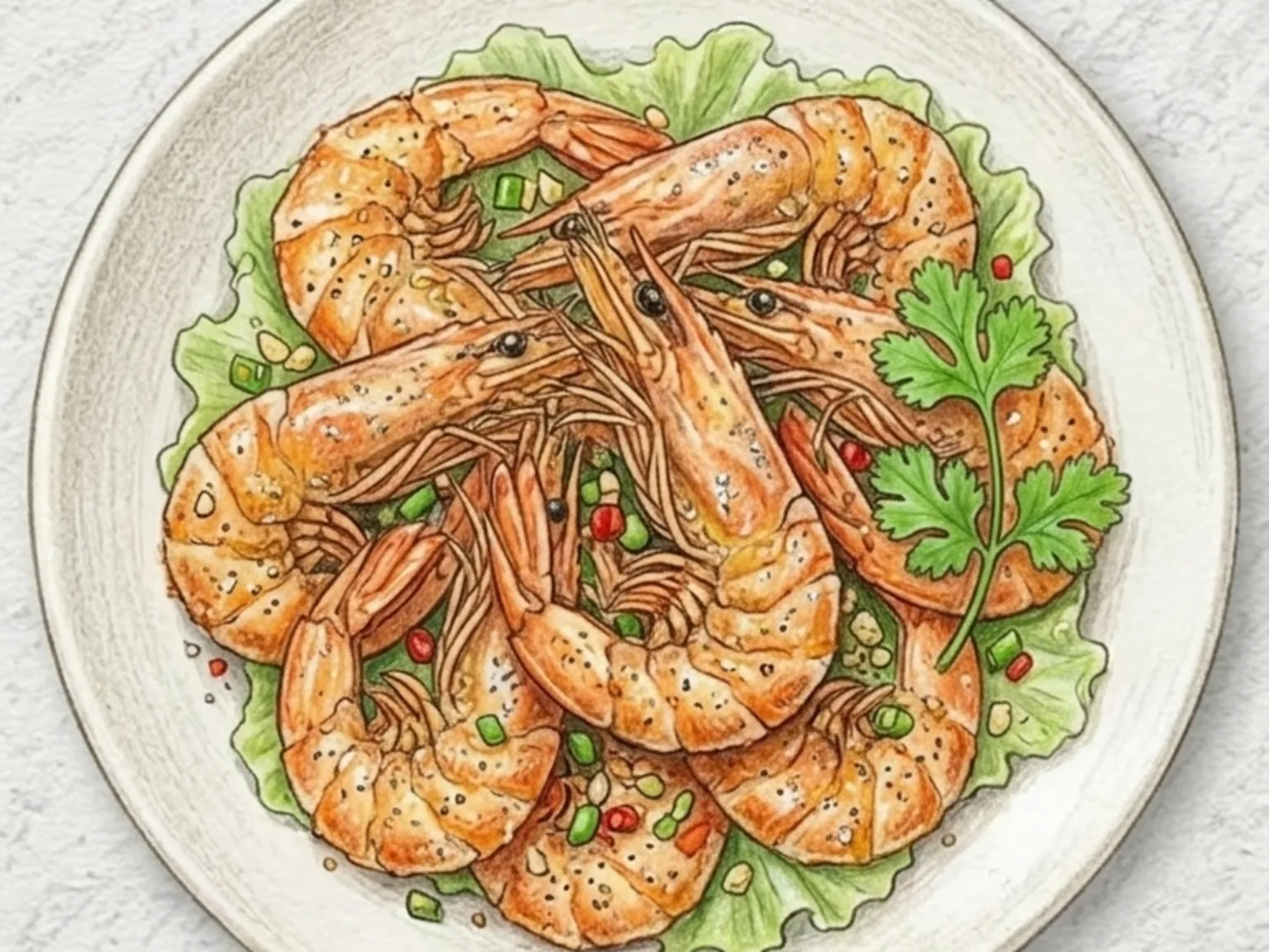 Salt and Pepper Shrimp (camarones con sal y pimienta)