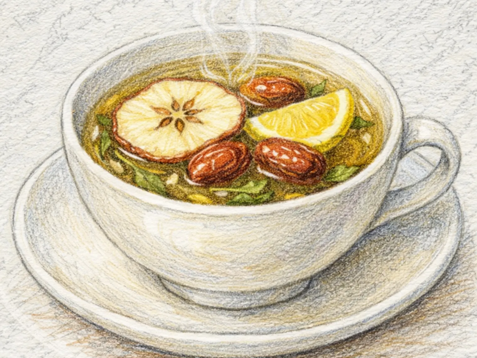 Sambaekcho-cha (chá de ervas de houttuynia coreano)