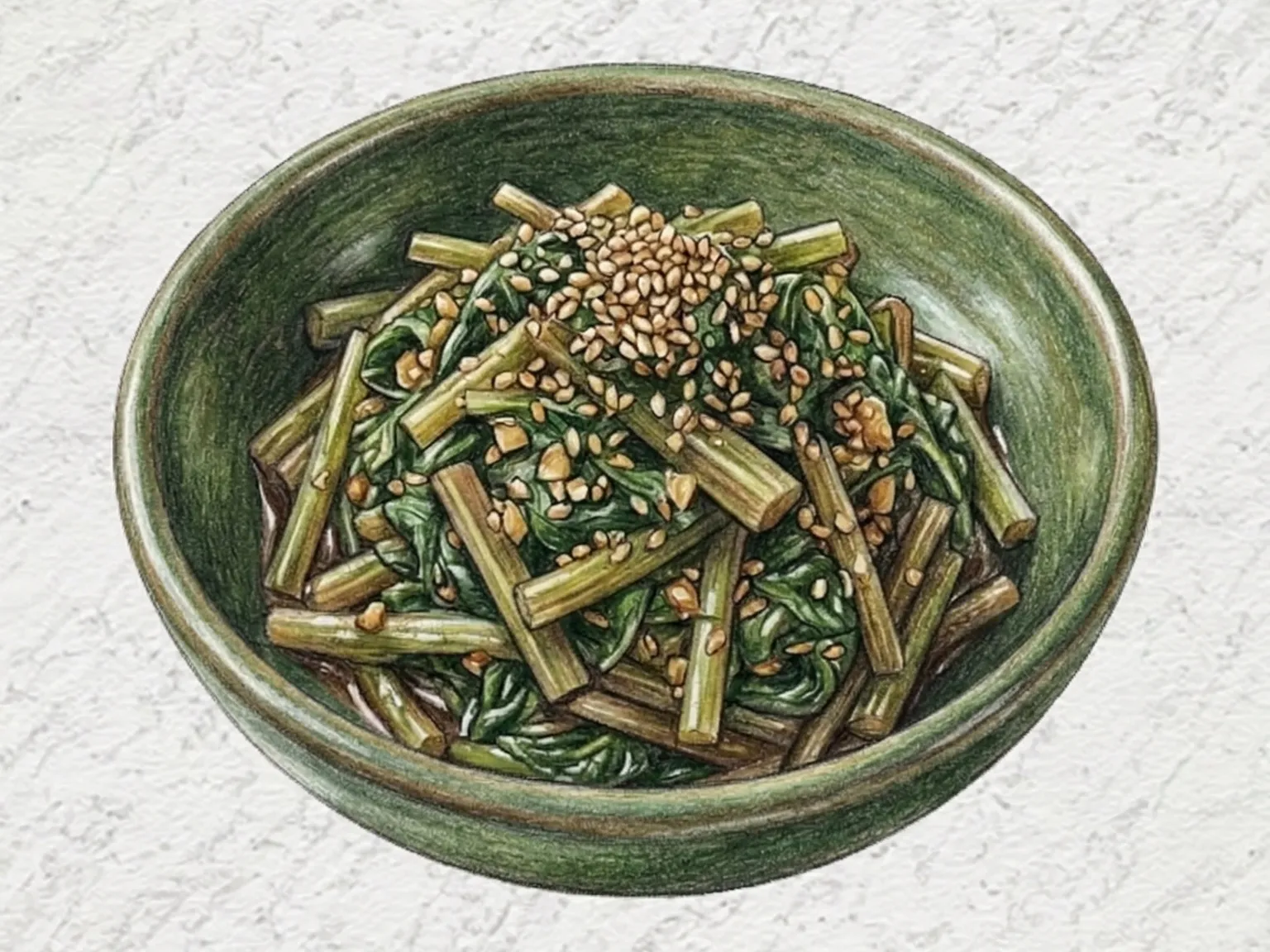 Korean Seasoned Deer Fern Namul