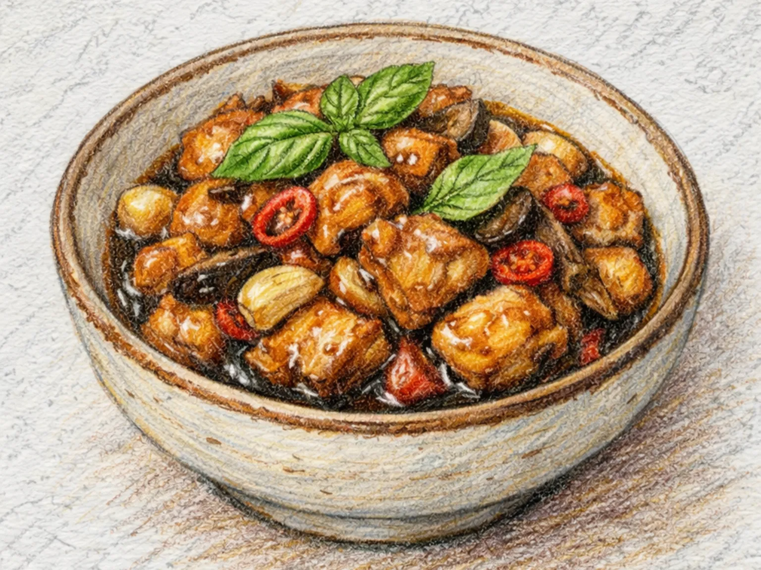 San Bei Ji (Frango de Três Xícaras)