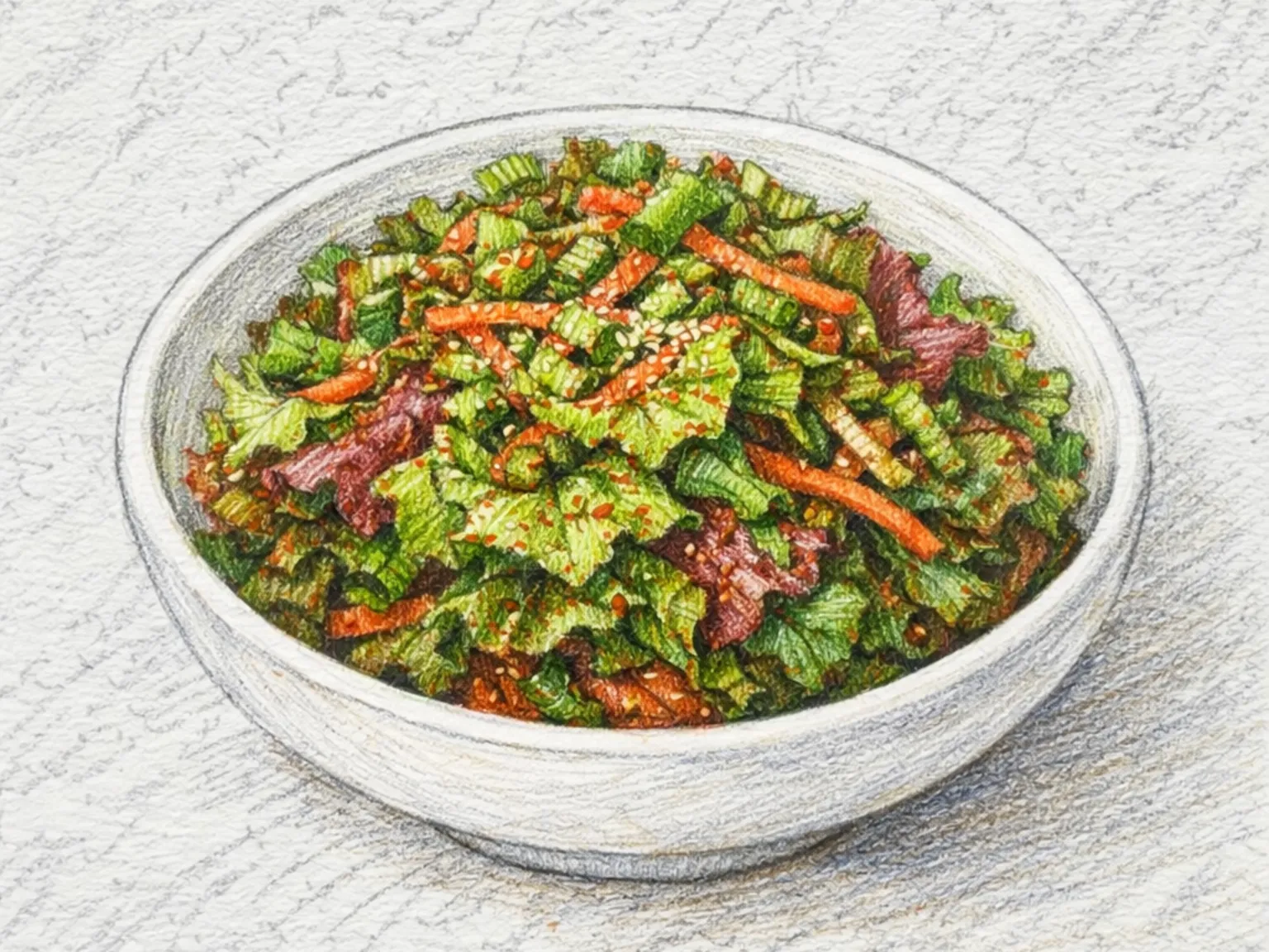 サンチュのコッチョリ（即席サンチュのピリ辛生和え）