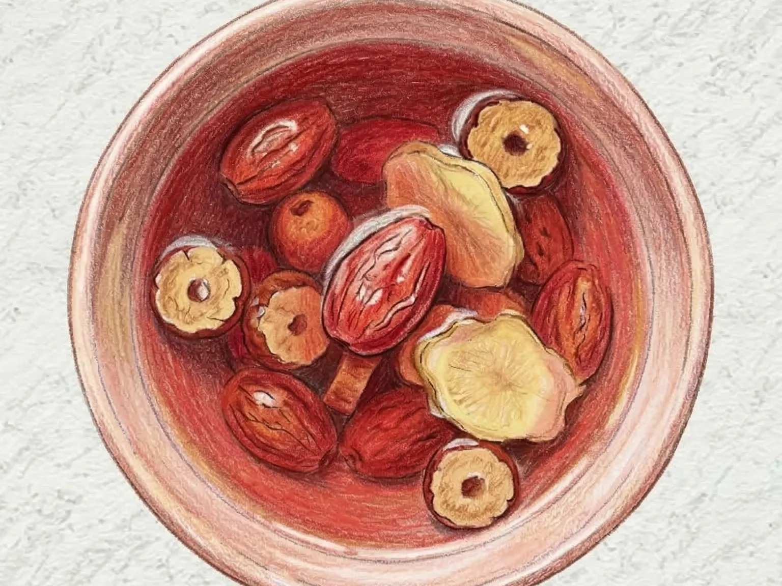 サンシュユ茶（サンシュユ棗生姜の甘酸っぱい伝統茶）