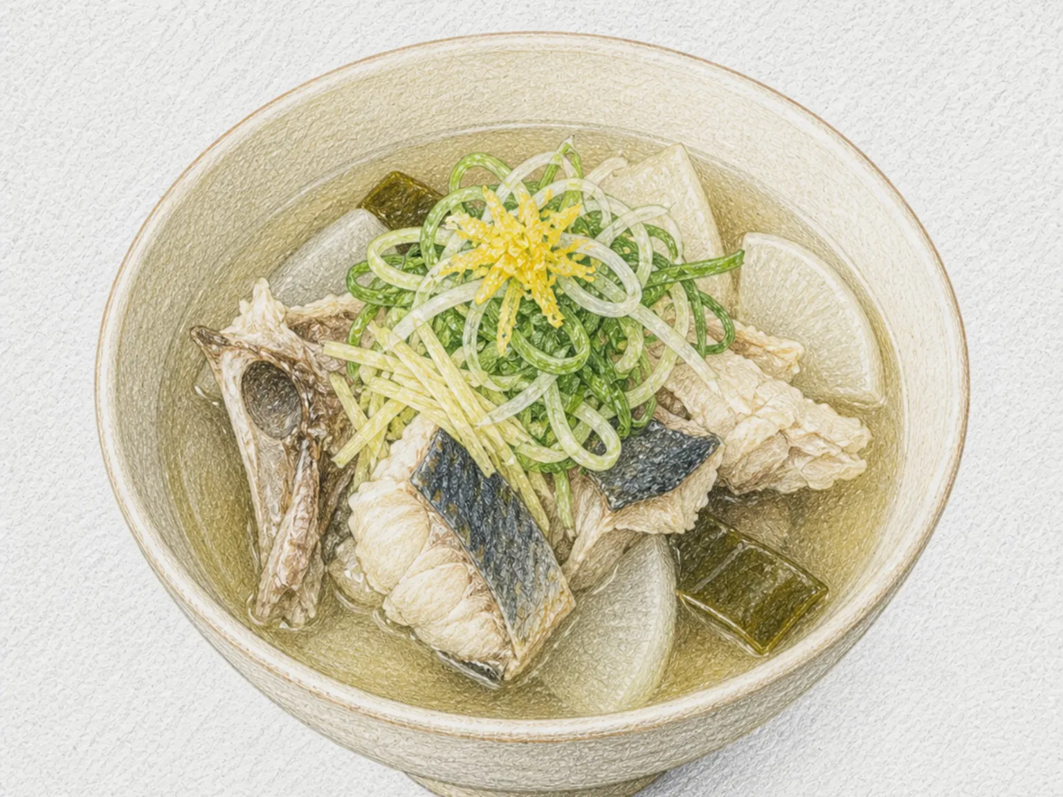 Senba-jiru (Salted Mackerel and Daikon Clear Soup)