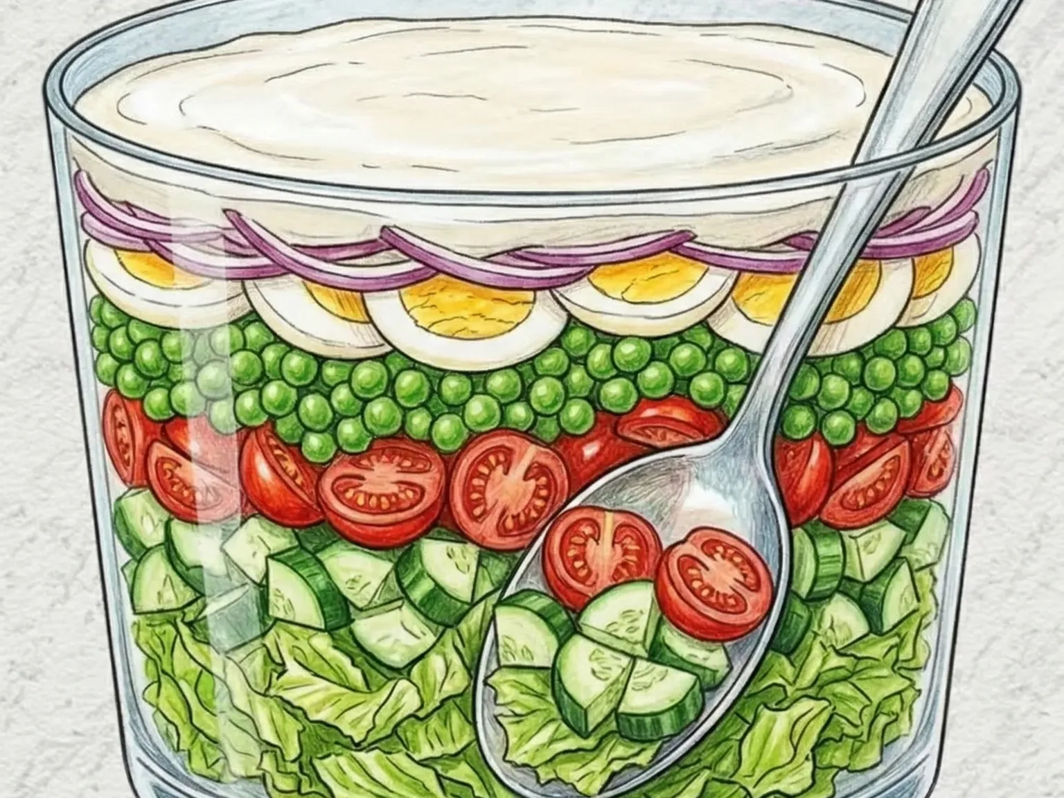 Ensalada de Siete Capas