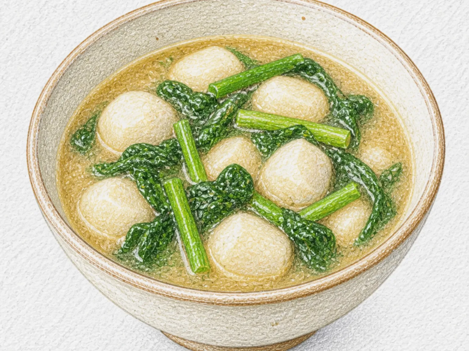 숏카라지루 (전갱이 젓갈 토란국)