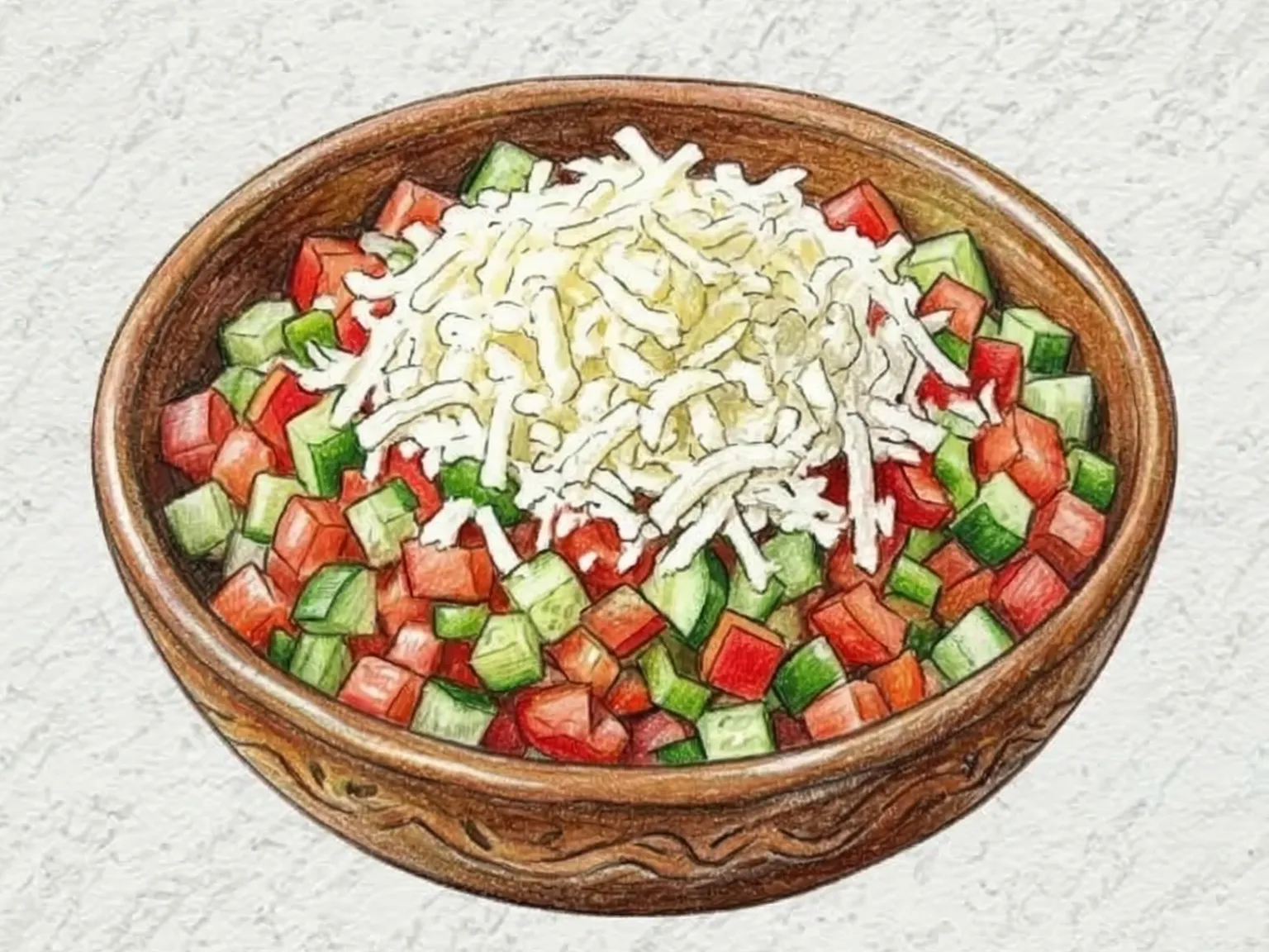 숍스카 샐러드 (tomato 샐러드)