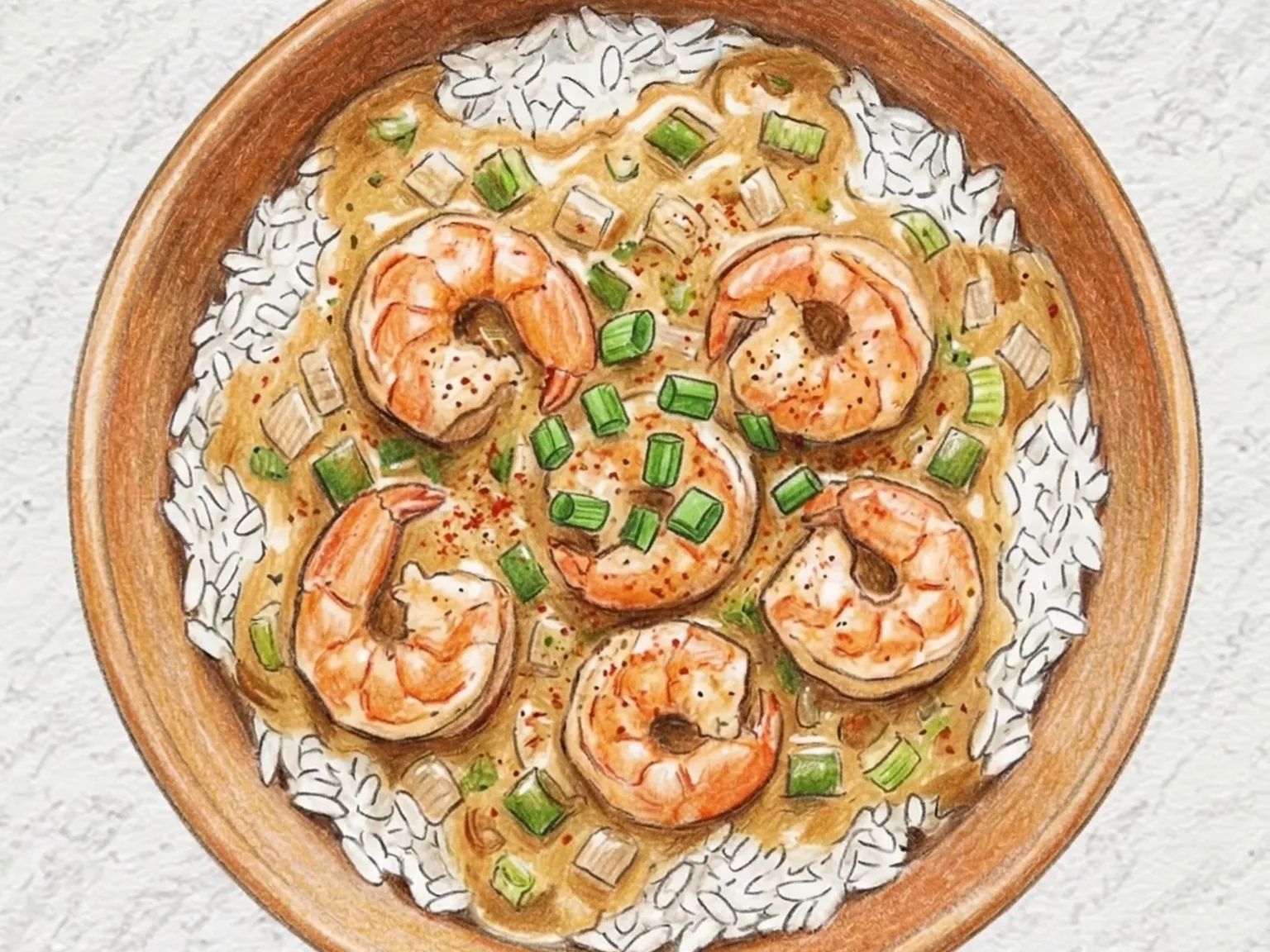 シュリンプ・エトゥフェ(ルイジアナ風えびのルーソース煮)