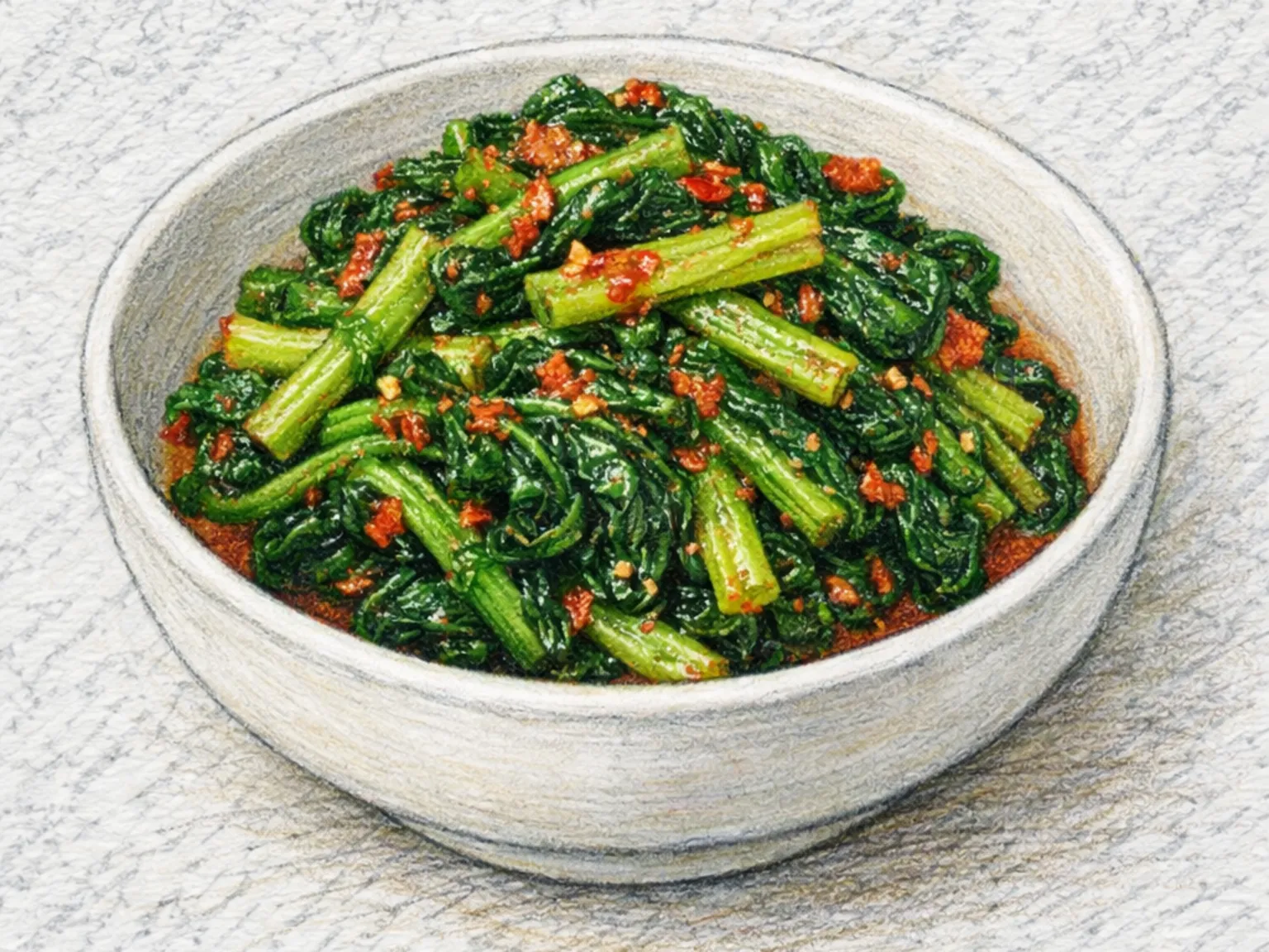 シグムチキムチ(ほうれん草のキムチ)