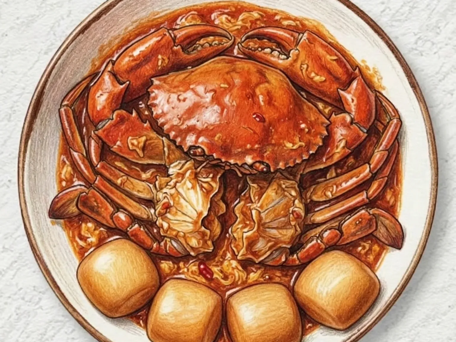 싱가포르 칠리크랩 (싱가포르 국민 통게 매콤달콤 소스 볶음)