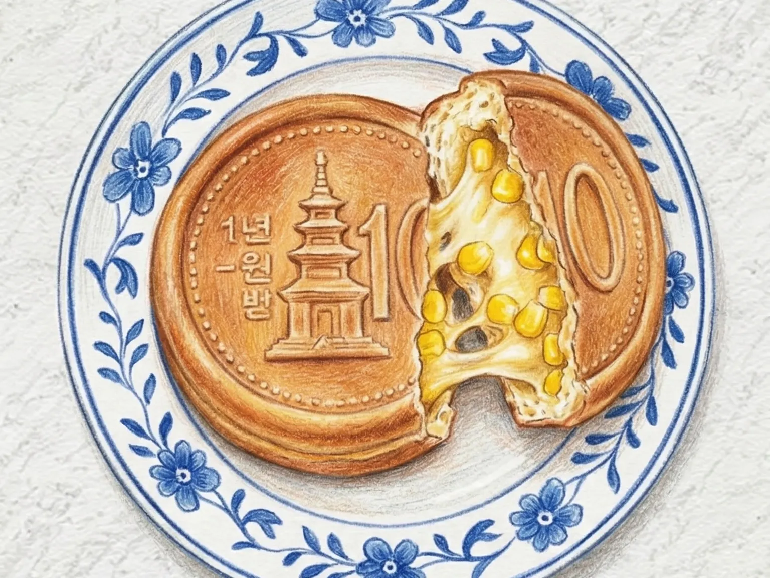 Korean 10 Won Cheese Bread