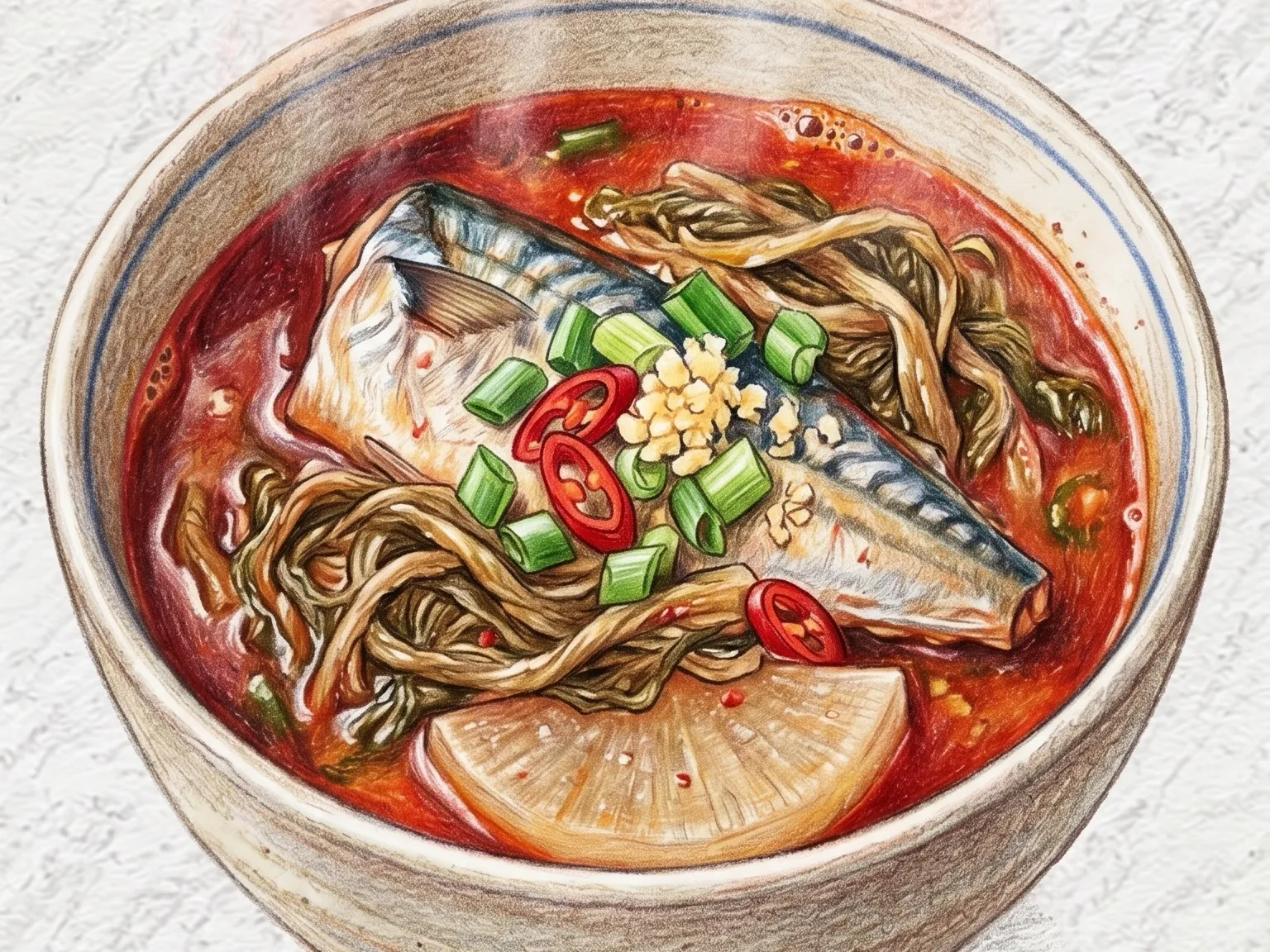 시래기고등어찌개