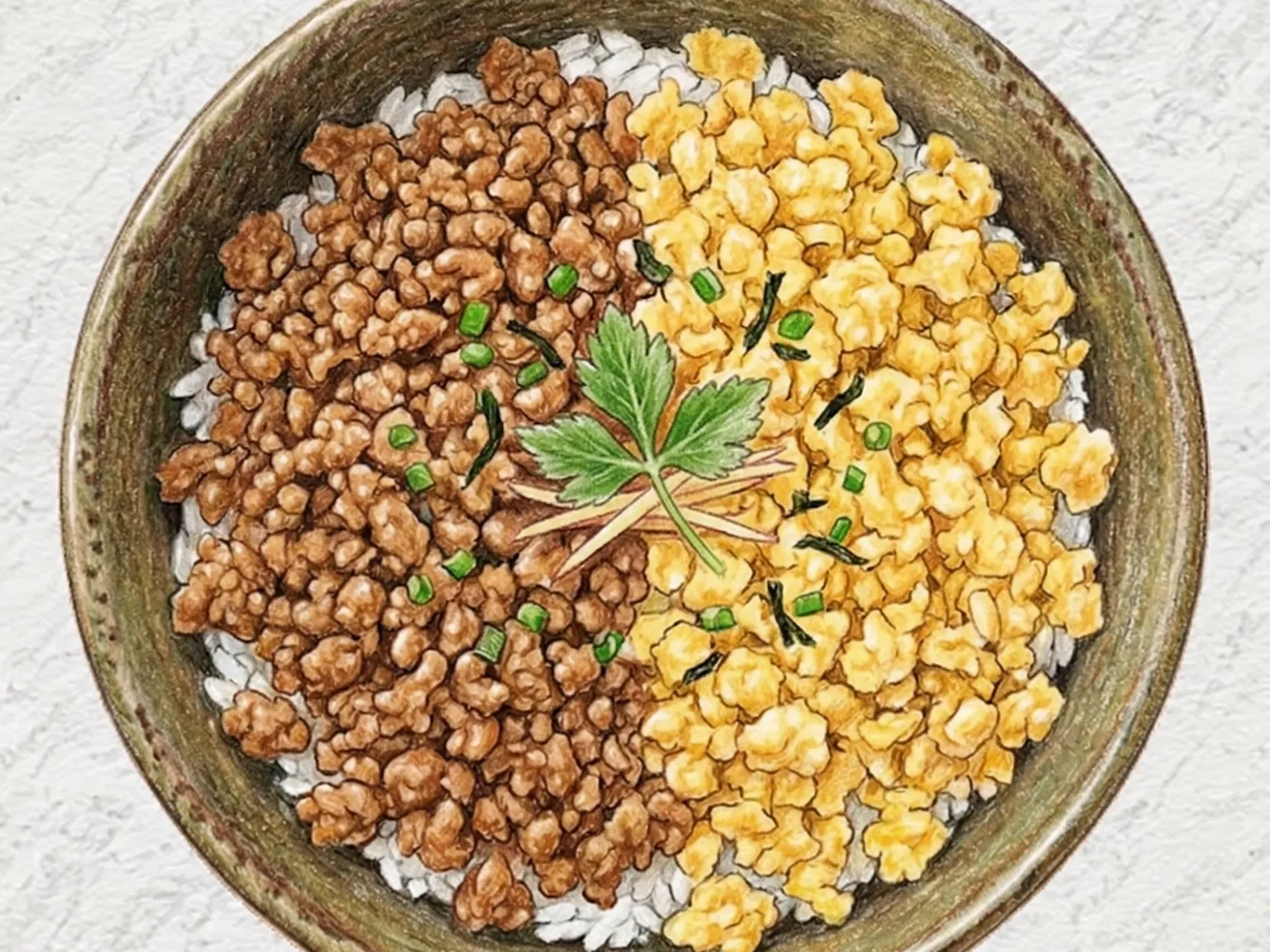 소보로동 (닭고기 달걀 소보로 덮밥)