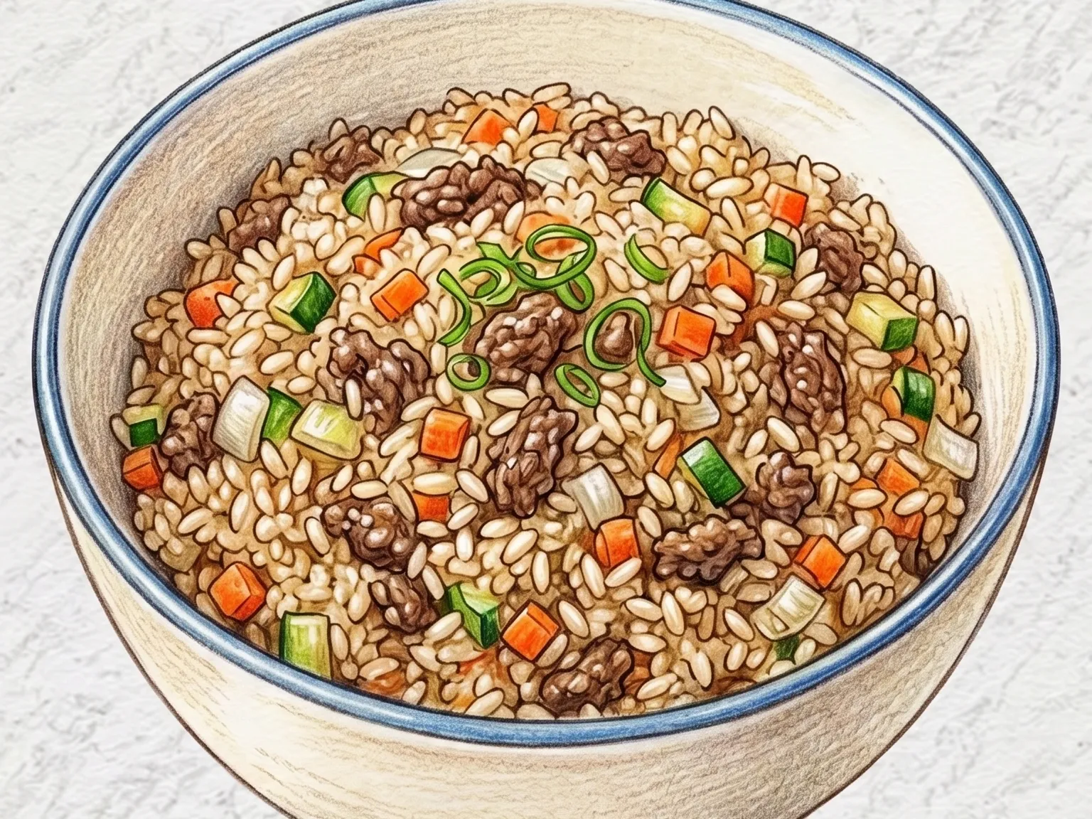 Sogogi bokkeumbap (arroz frito con ternera picada marinada en soja)